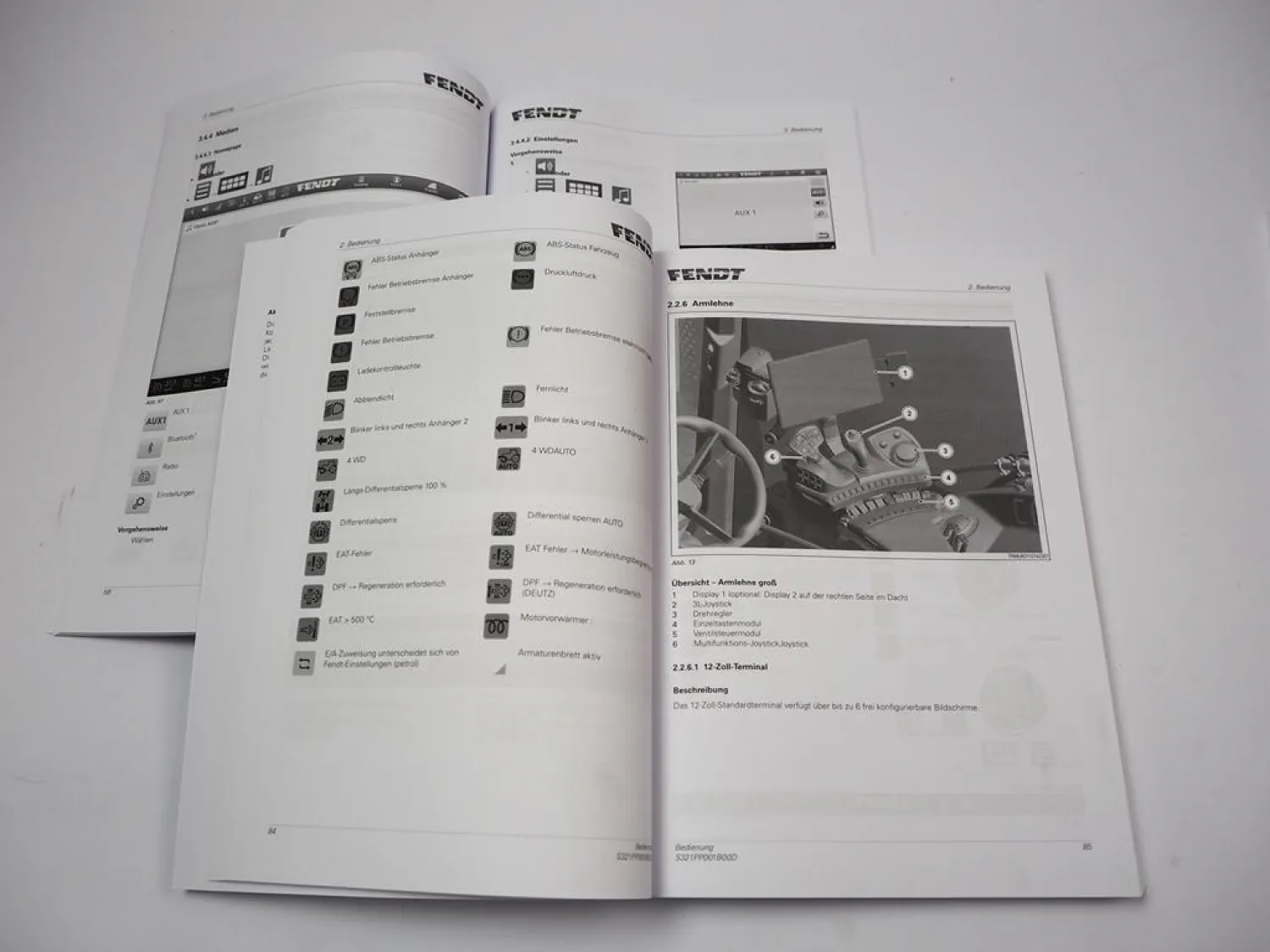 Fendt 512 513 514 516 Vario Gen3 Precision Farming Betriebsanleitung 2021/23