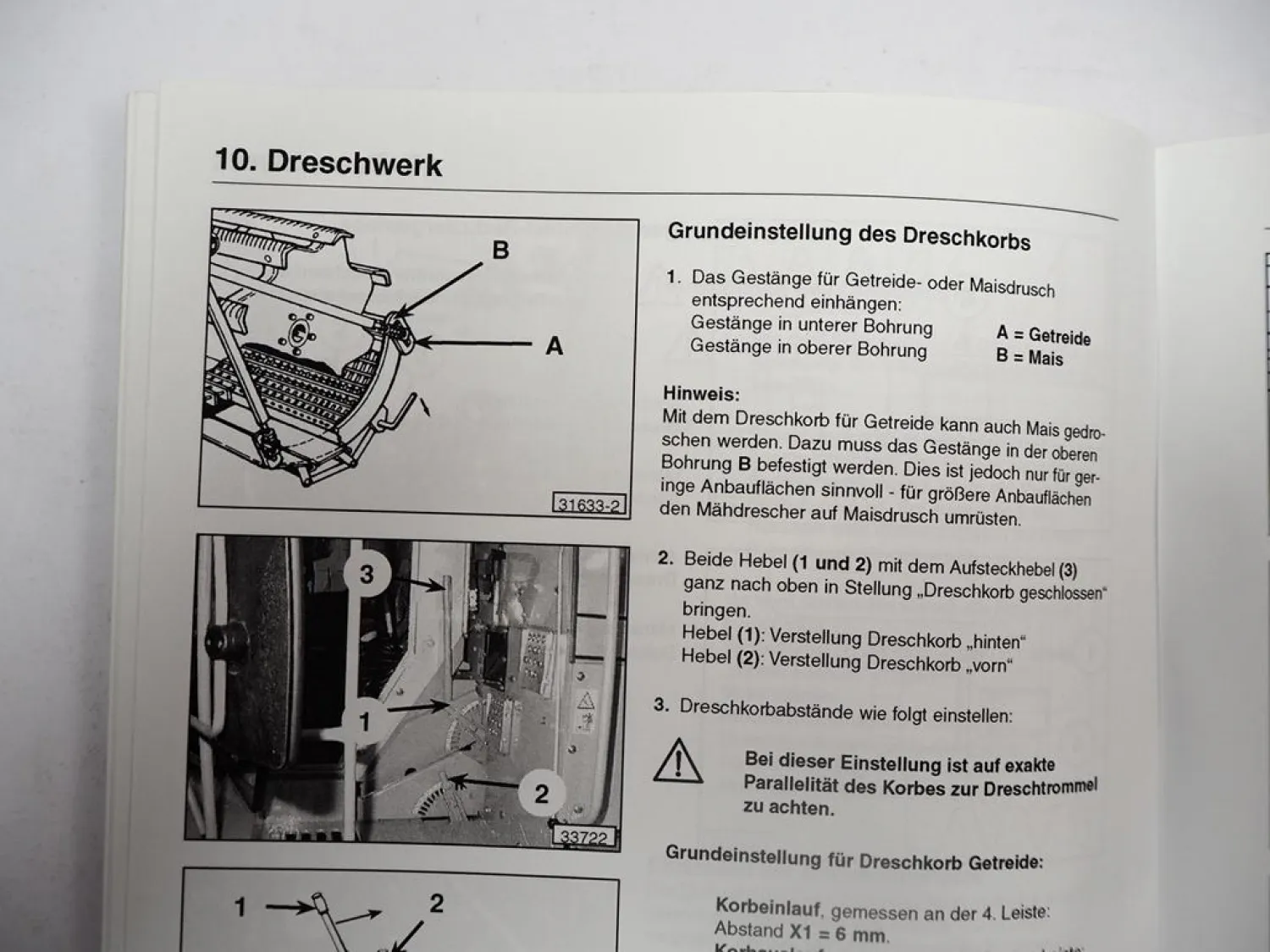 Fendt 5180C Mähdrescher Betriebsanleitung Bedienung Wartung 2003