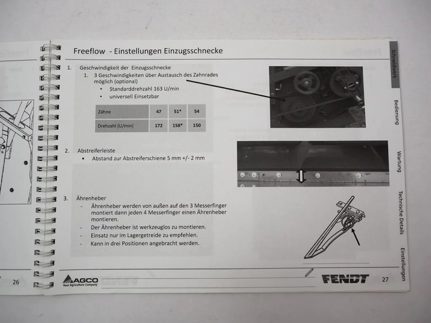 Fendt 5180E 5220E 5255 6275 L MCS Mähdrescher Fahrerschulung Betriebsanleitung