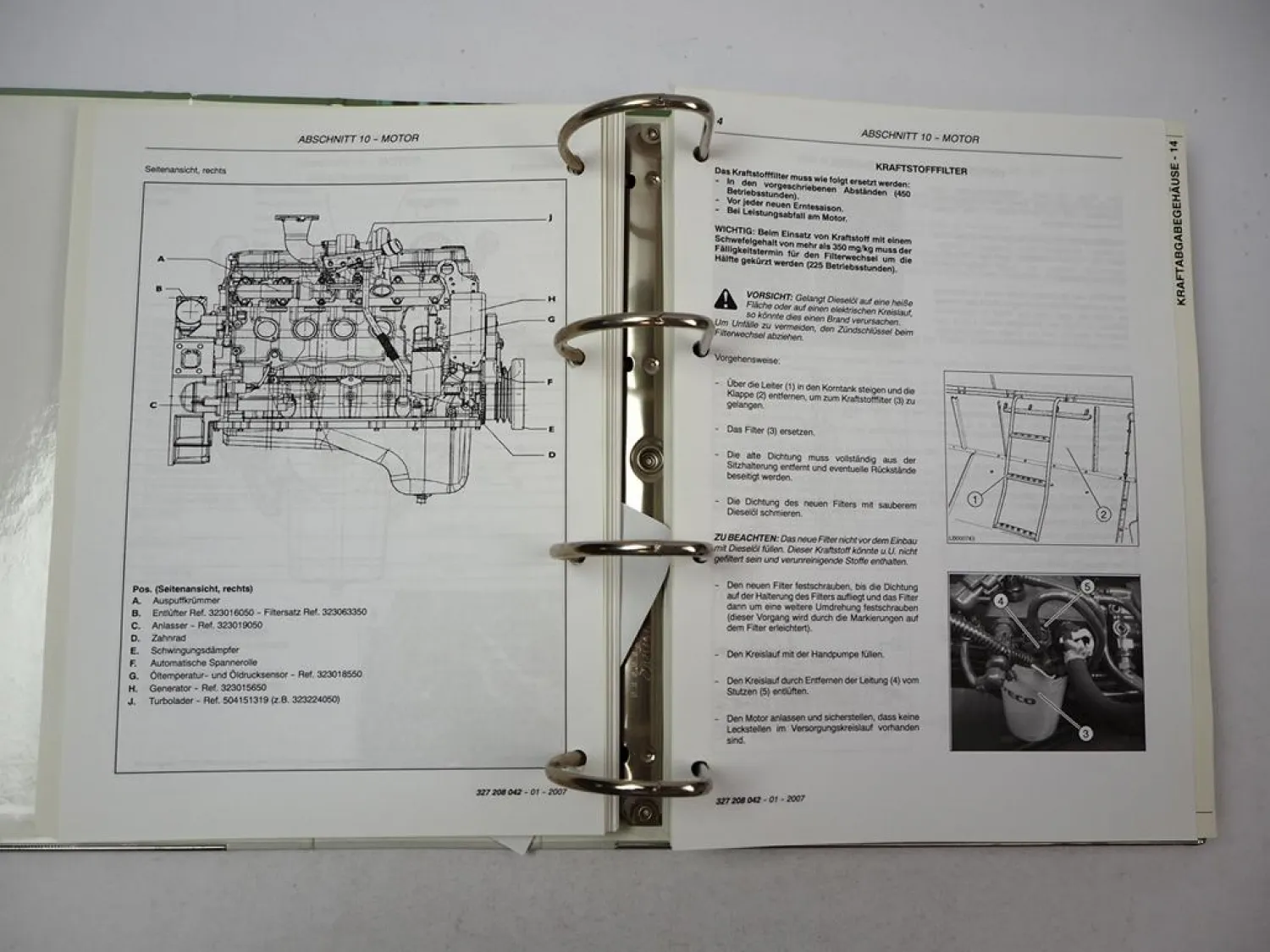Fendt 5220 5250 6250 E Mähdrescher Betriebsanleitung Werkstatthandbuch 2005/07