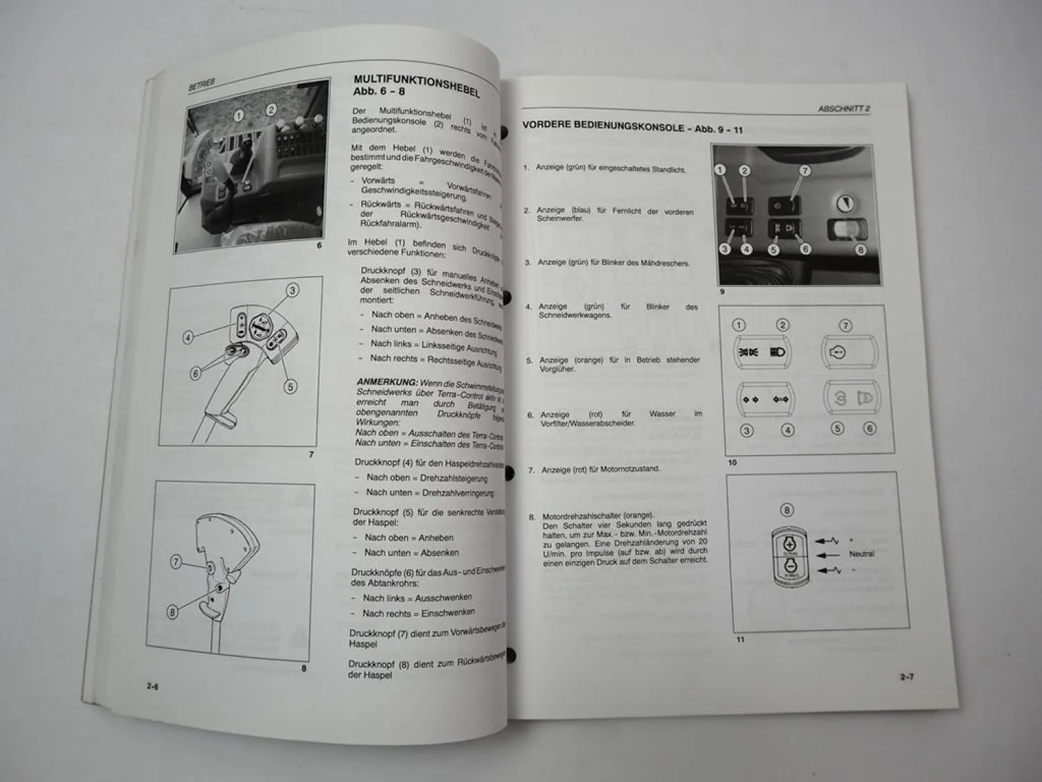 Fendt 5220E 5250E 6250E Mähdrescher Betriebsanleitung Bedienung Wartung 2007