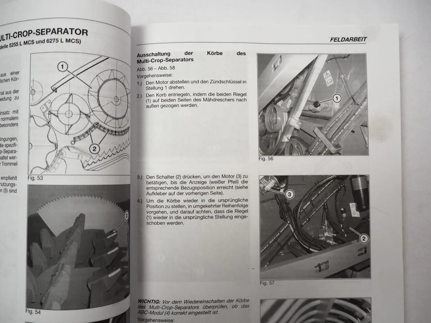 Fendt 5255 6275 L AL MCS Mähdrescher Betriebsanleitung Bedienung Wartung 2012