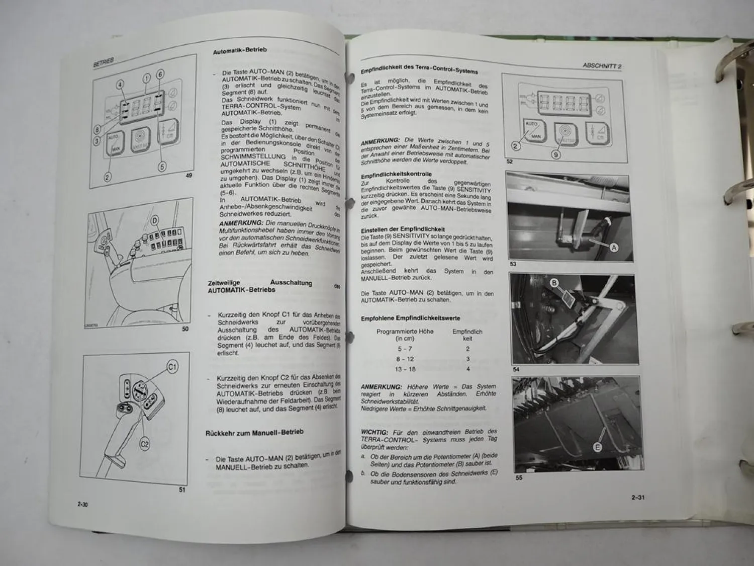 Fendt 5270 6300 C C-AL Mähdrescher Betriebsanleitung Werkstatthandbuch 2005/06
