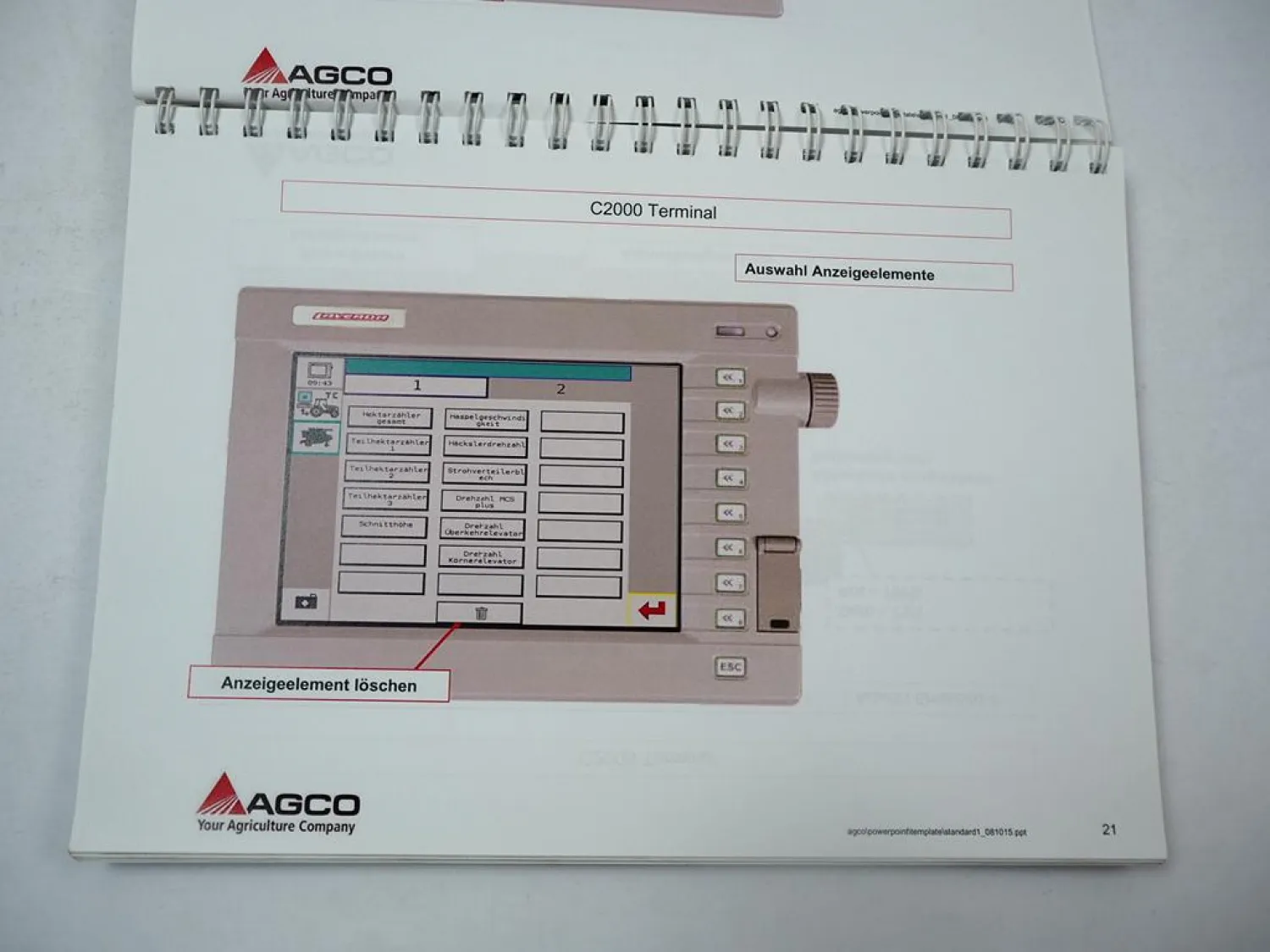 Fendt 5275 6335 C PL Mähdrescher Schulungshandbuch Elektrik Hydraulik 2012