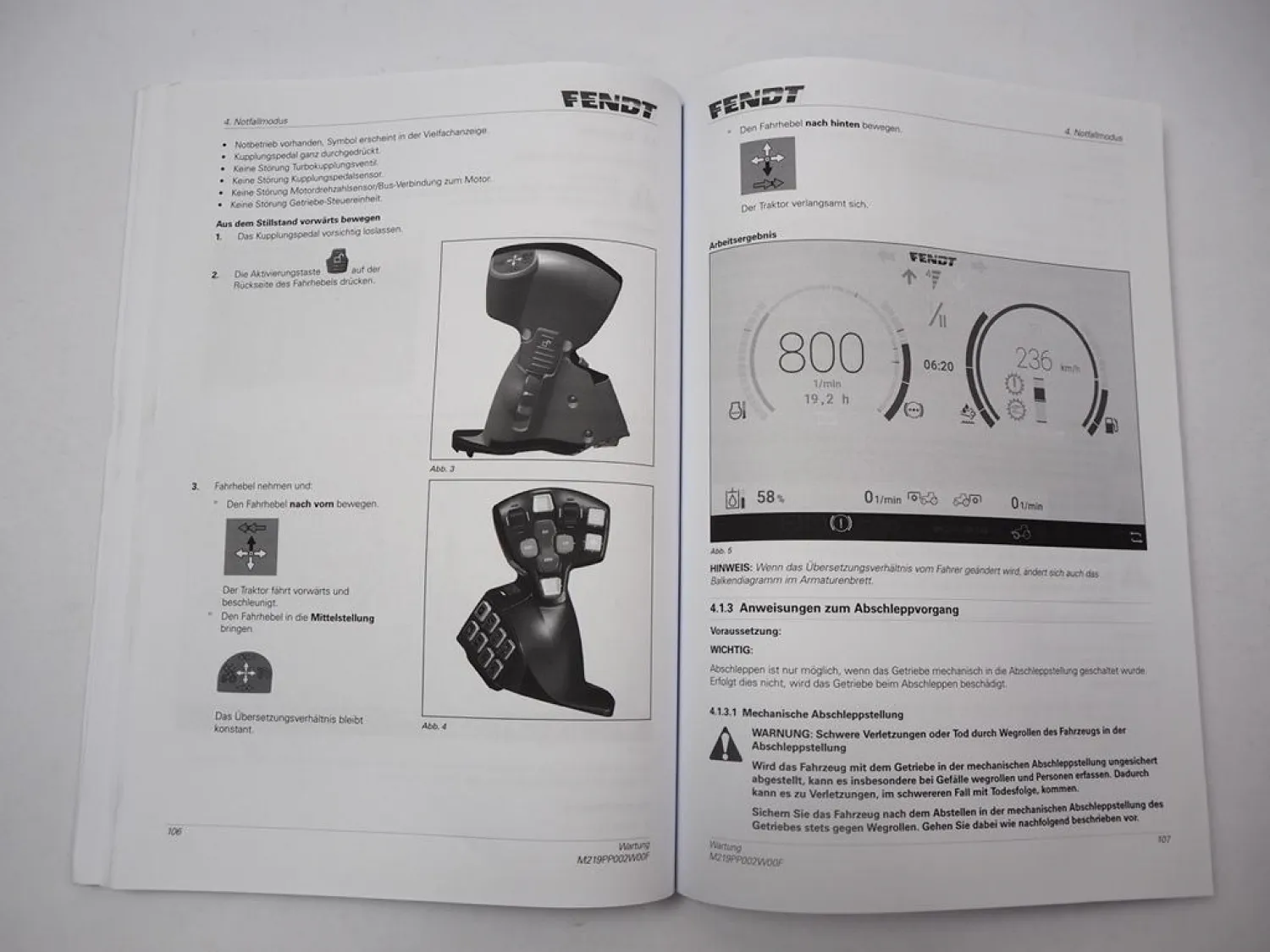 Fendt 714 716 718 720 722 724 Vario Gen6 Betriebsanleitung Wartung 2022