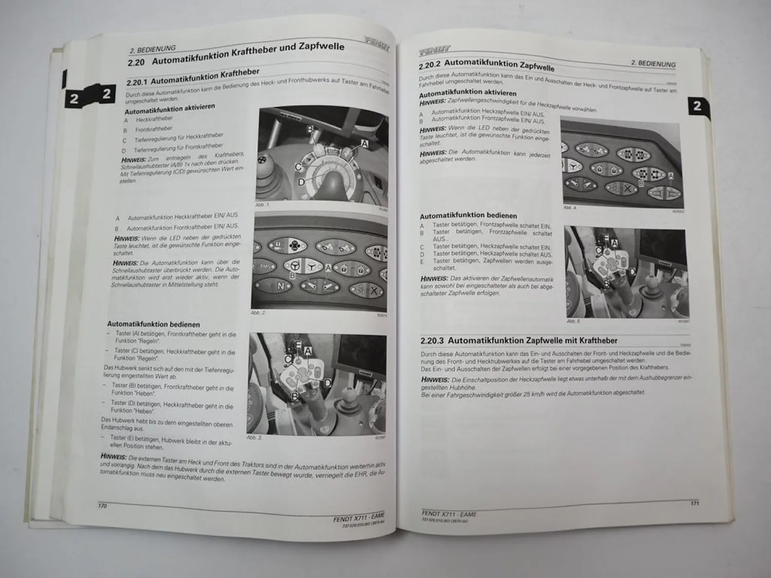 Fendt 714 716 718 720 722 724 Vario Traktor Betriebsanleitung Bedienung 2011