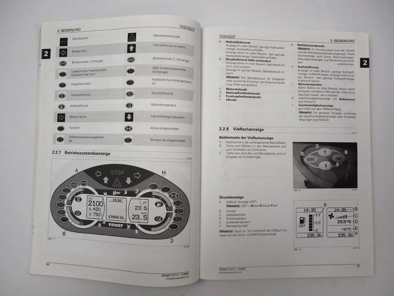 Fendt 714 716 718 720 722 724 Vario Traktor Betriebsanleitung Bedienung 2012