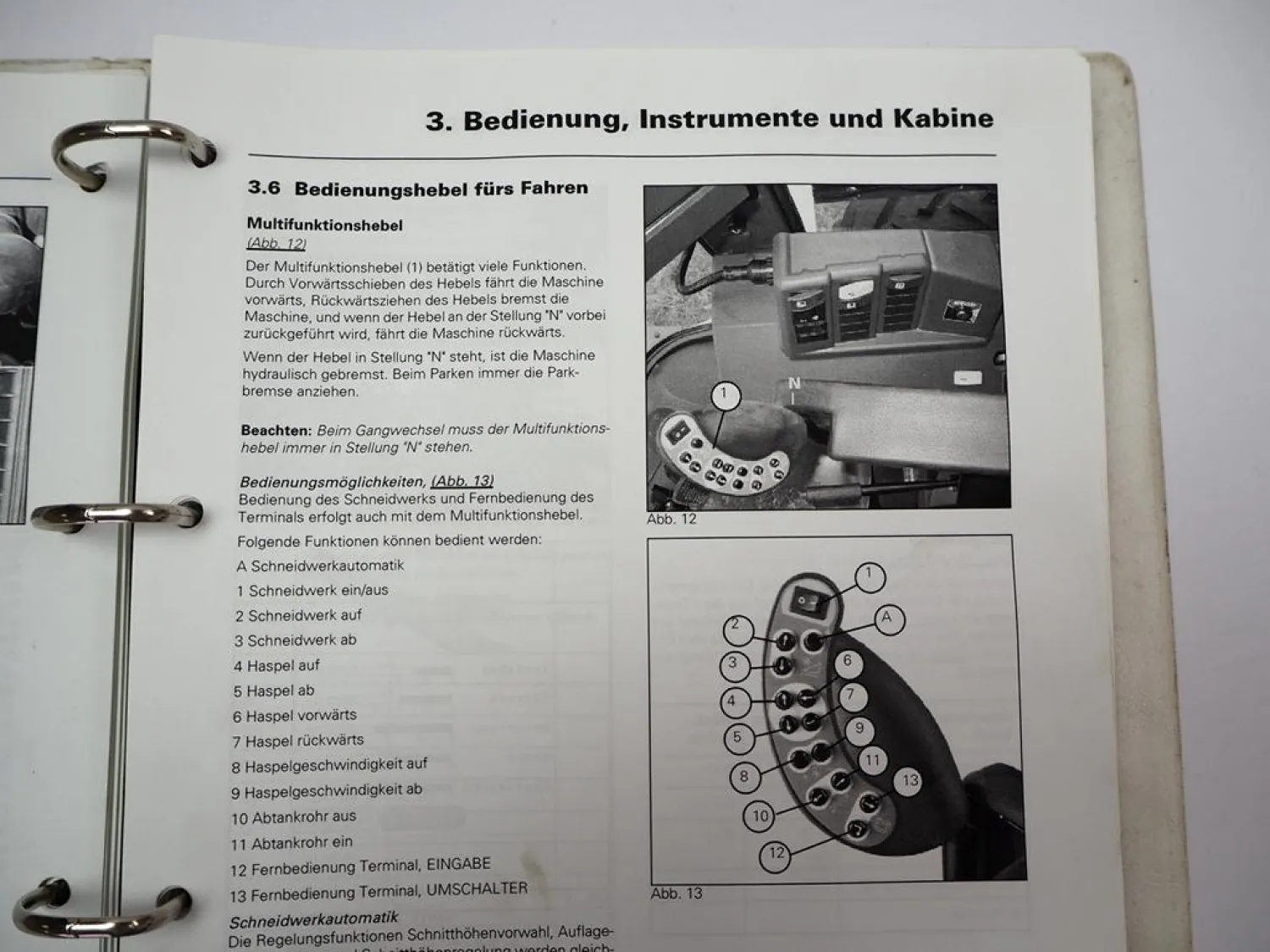 Fendt 8300 8350 Mähdrescher Betriebsanleitung Ersatzteilliste ca. 2001/05