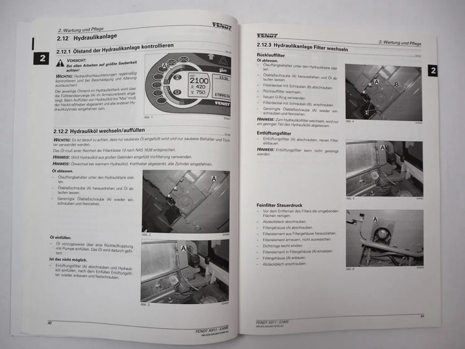 Fendt 924 927 930 933 936 939 Vario Betriebsanleitung Bedienung Wartung 2010/13