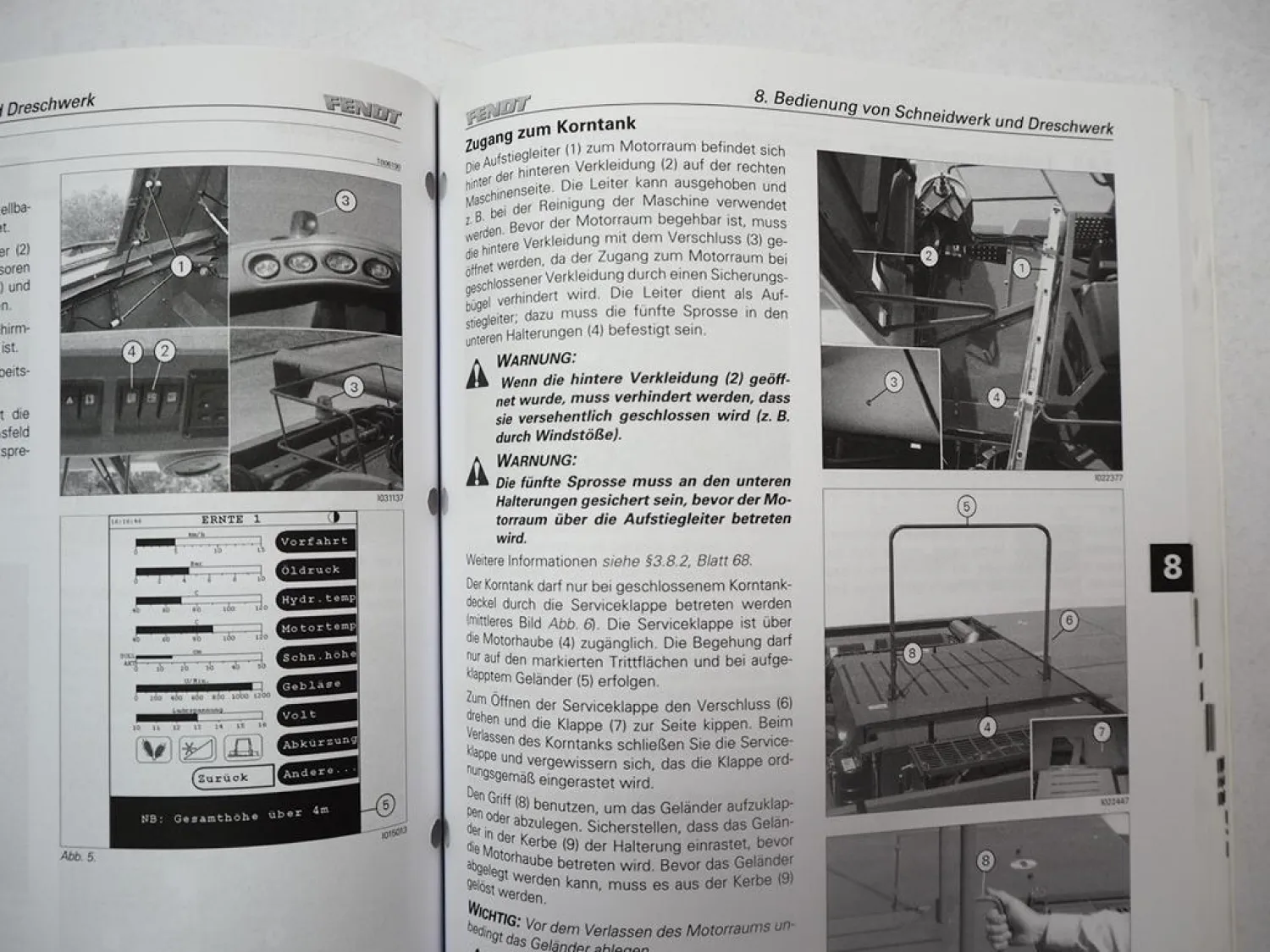 Fendt 9470X AL Mähdrescher Betriebsanleitung Bedienung Wartung 2011