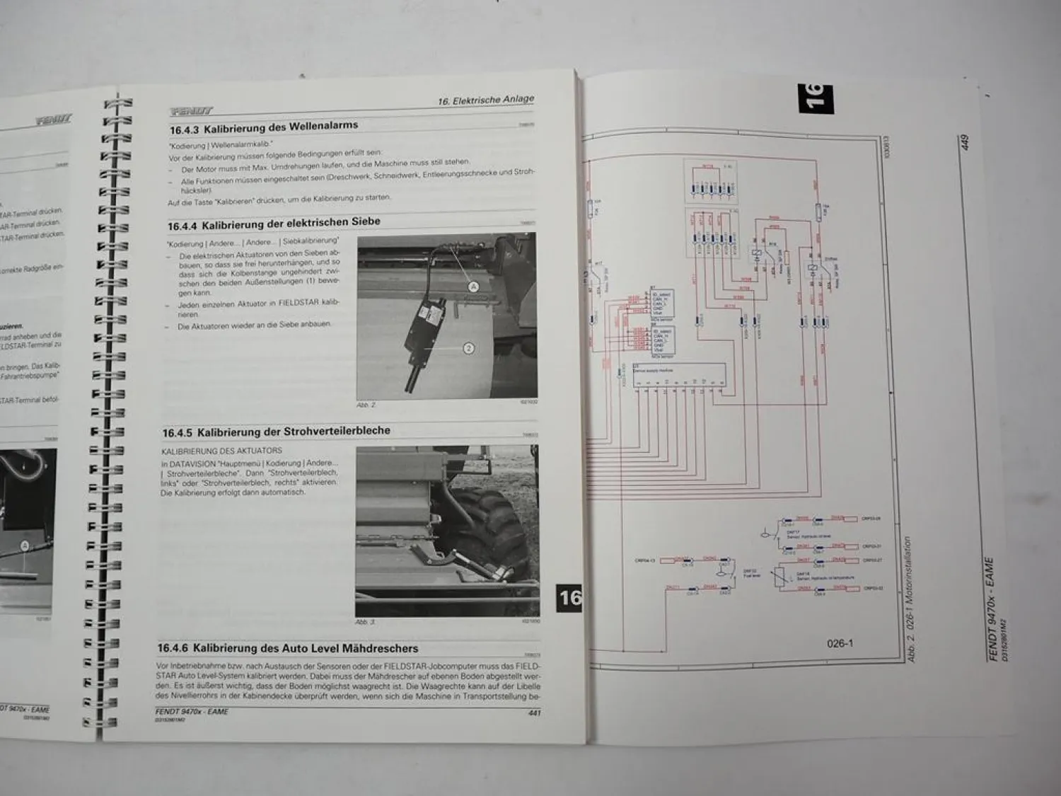 Fendt 9470X Hybrid Mähdrescher Schulungshandbuch Elektrik Setup 2011