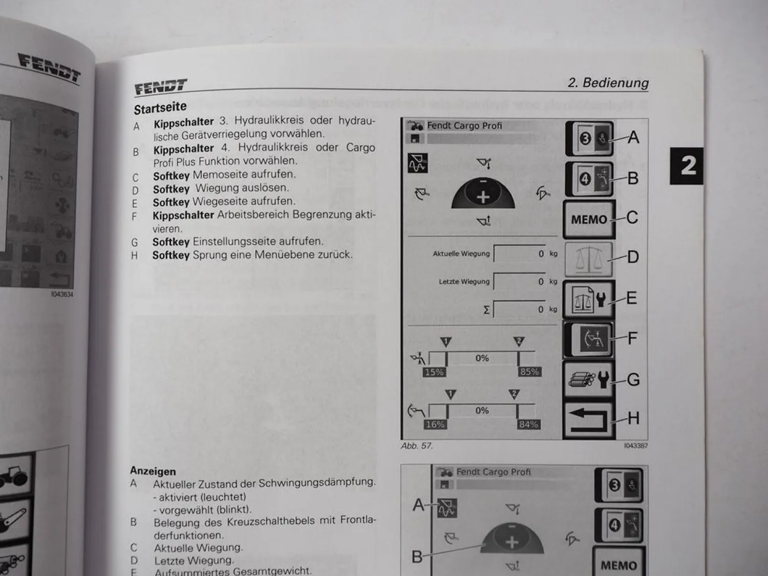 Fendt Cargo 3X 4X 5X Frontlader Betriebsanleitung Bedienung Wartung 2013