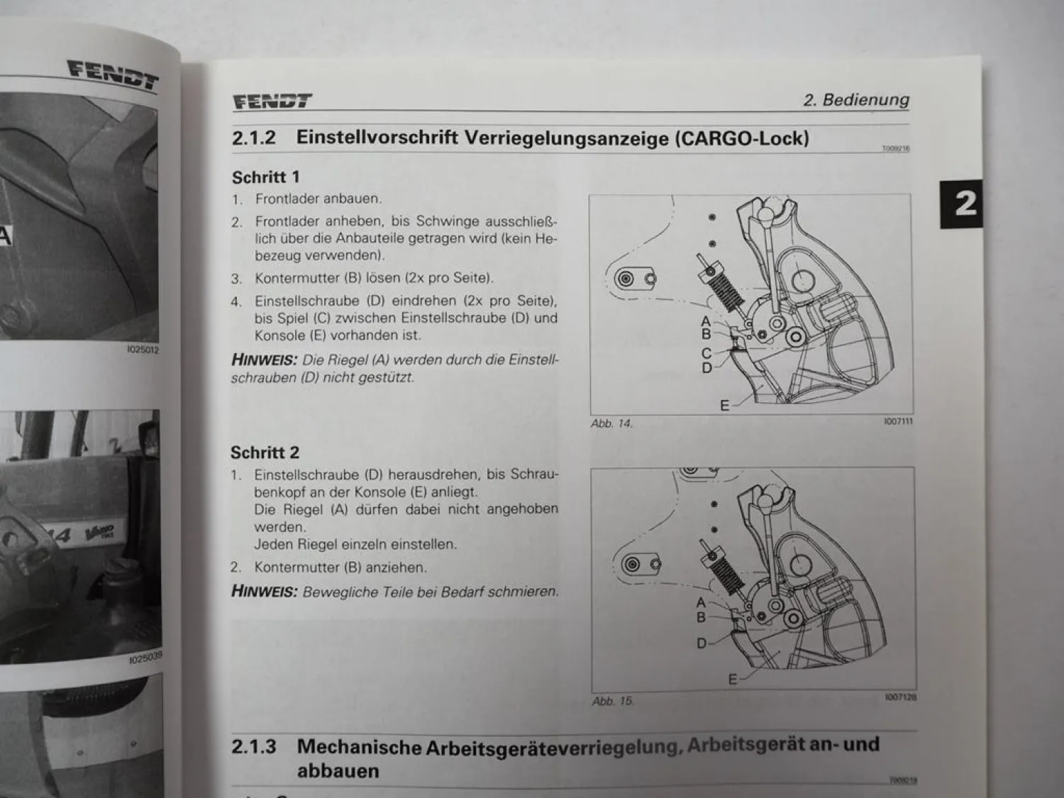 Fendt Cargo 3X 4X 5X Frontlader Betriebsanleitung Bedienung Wartung 2014