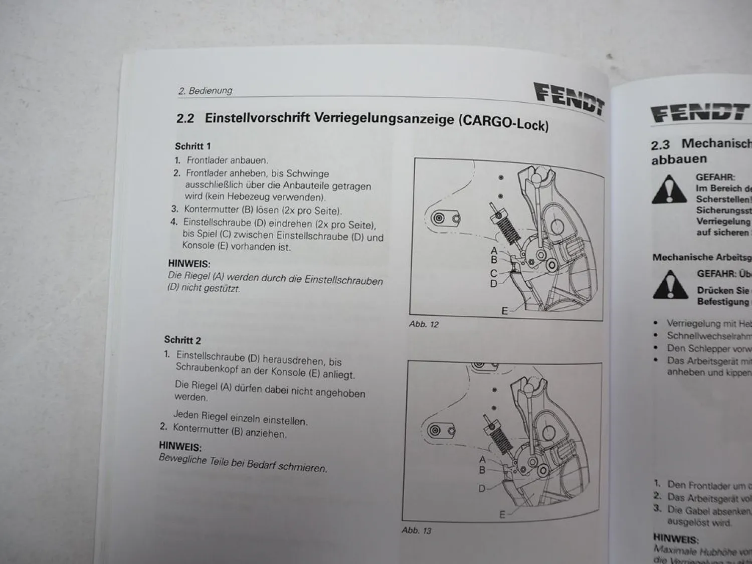 Fendt Cargo 3X 4X 5X Frontlader Betriebsanleitung Bedienung Wartung 2021