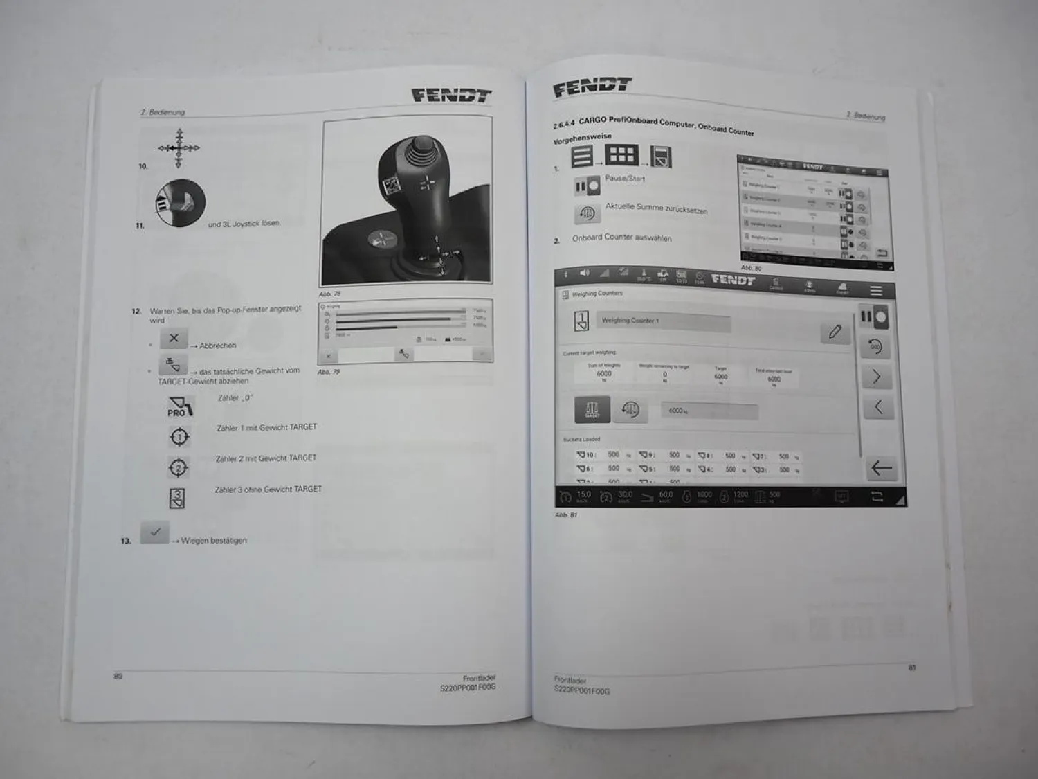 Fendt Cargo 3X 4X 5X Frontlader Betriebsanleitung Bedienung Wartung 2023