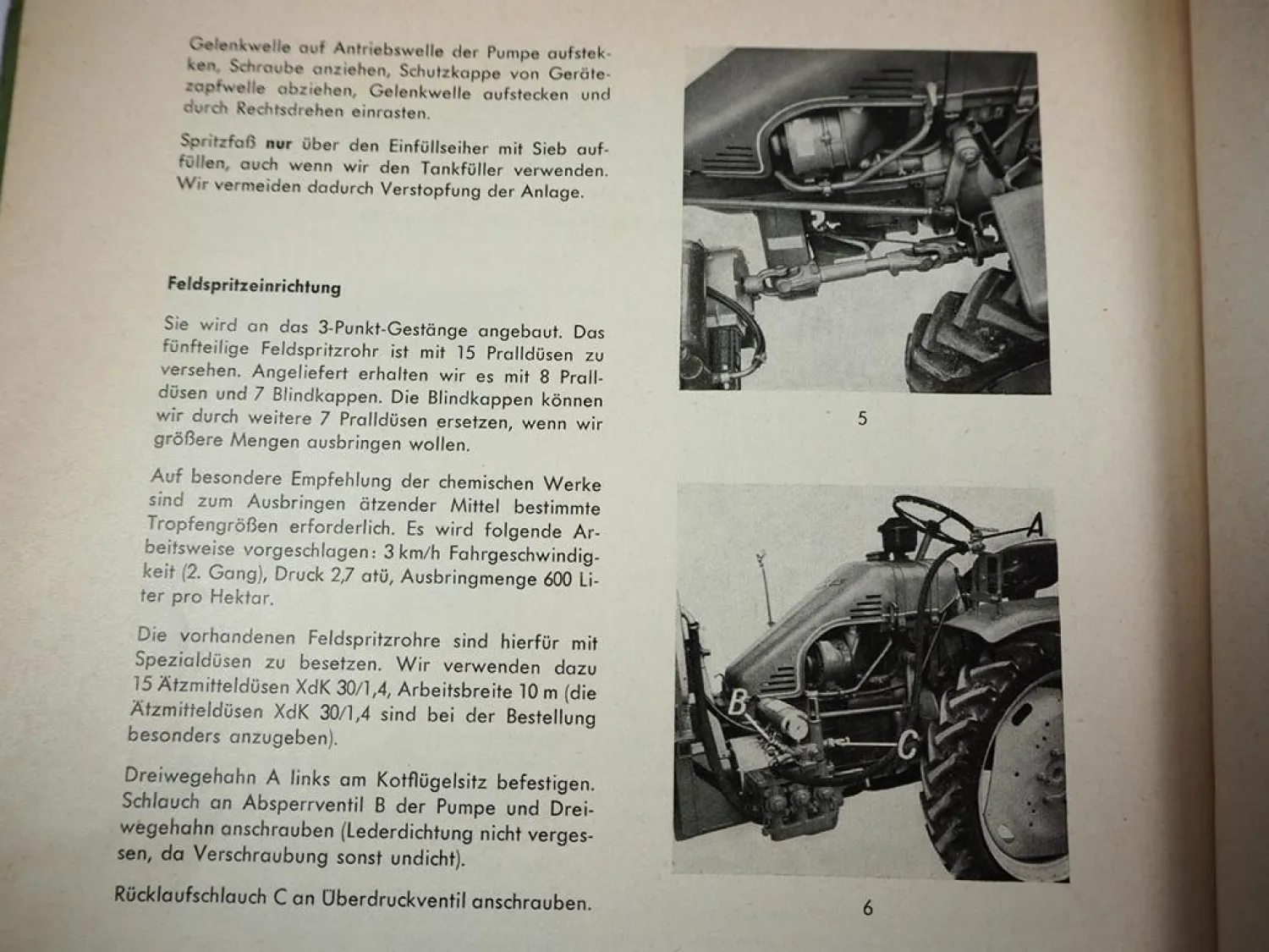 Fendt F220 GT 19 PS Geräteträger & Arbeitsgeräte Betriebsanleitung 1958