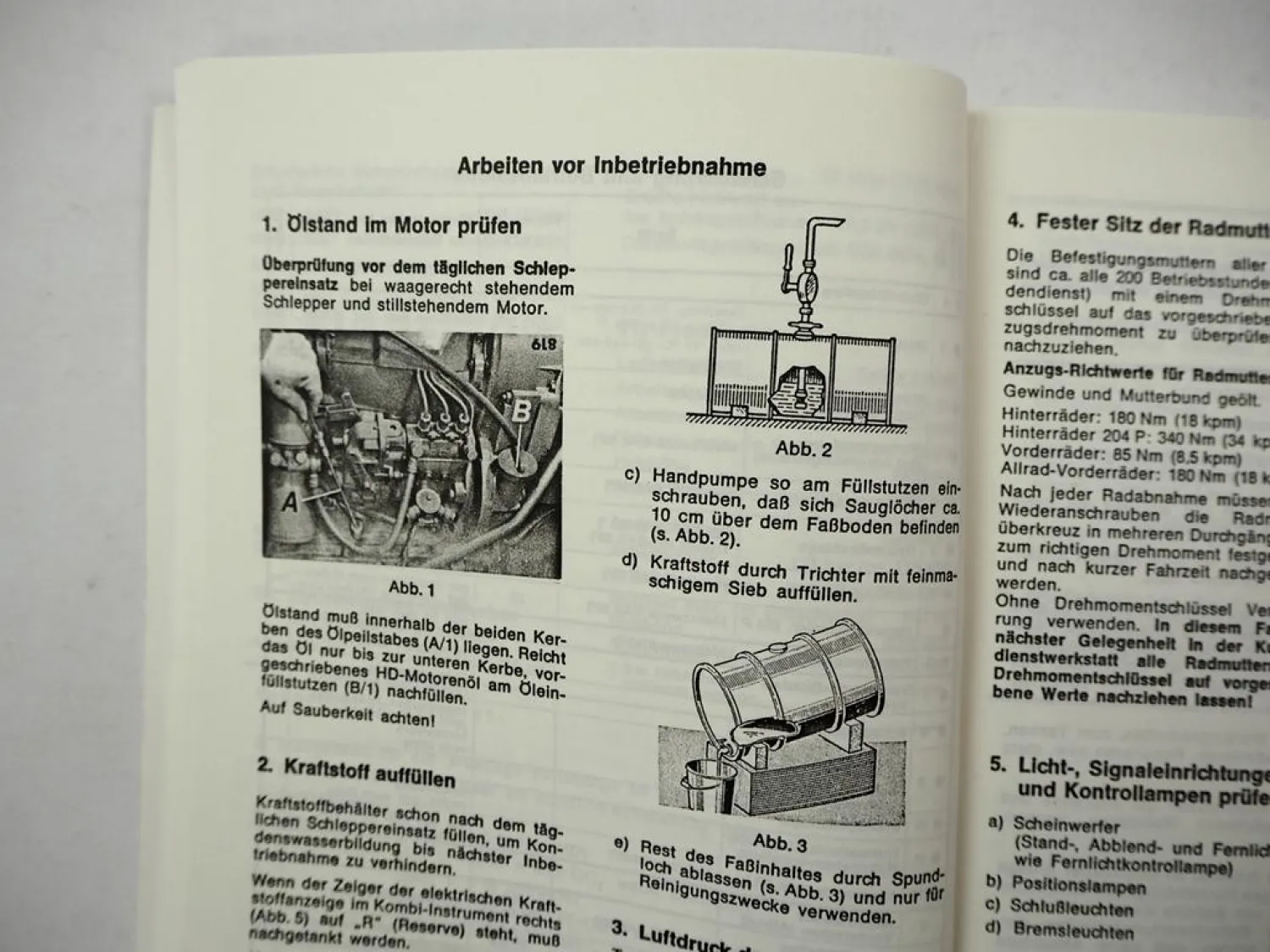 Fendt Farmer 200 201 203 204 S P V Schlepper Betriebsanleitung Wartung 1983