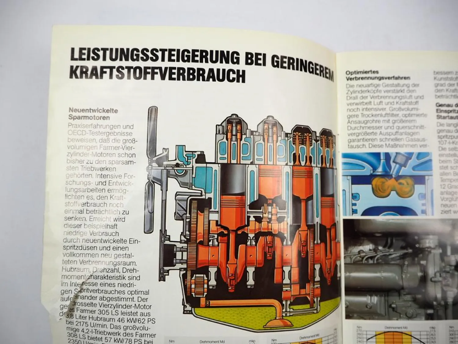 Fendt Farmer 305 306 308 309 LS Prospekt mit technischen Daten ca. 1981