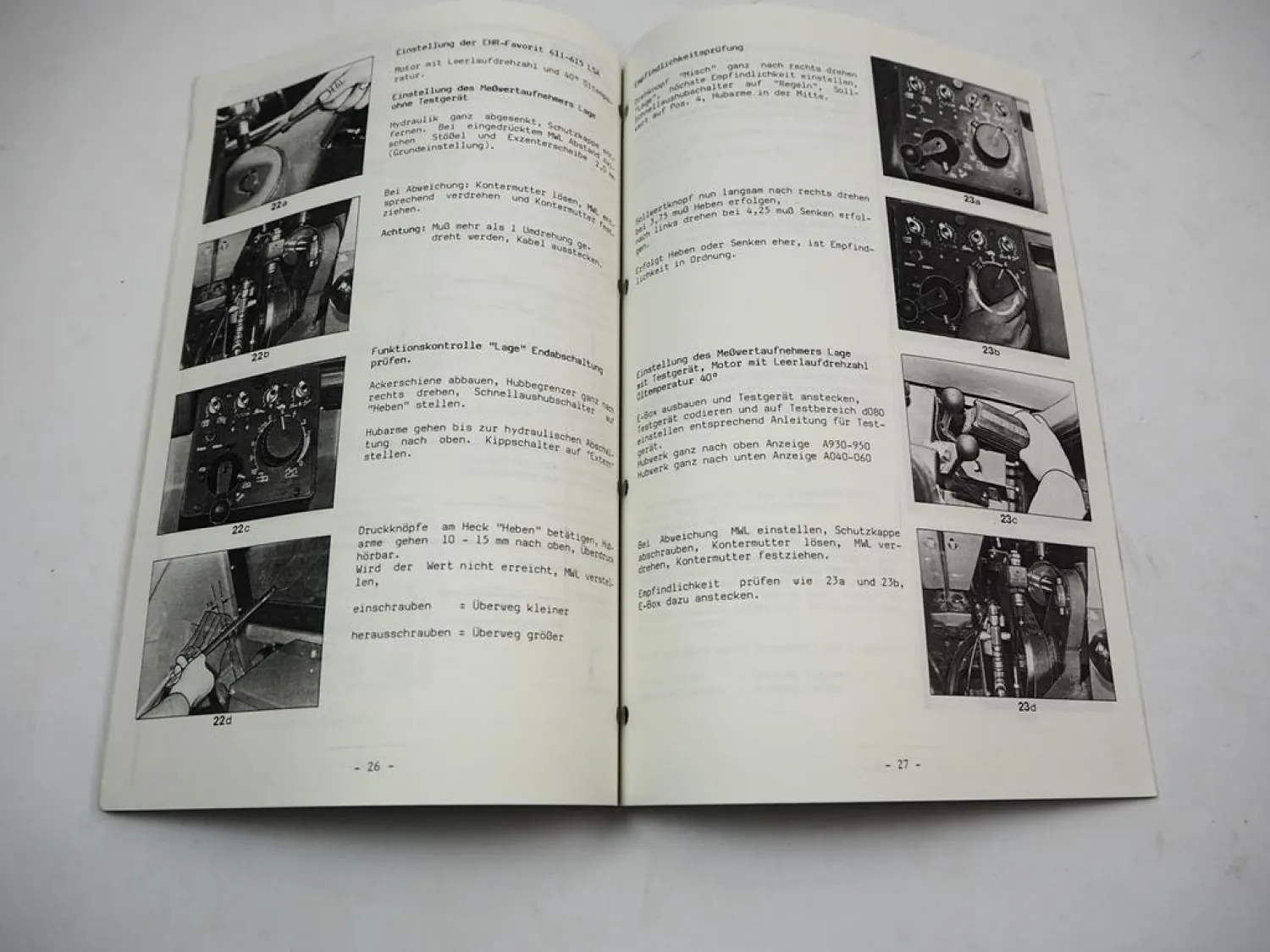 Fendt Farmer 310 - 311 Favorit 611 - 615 EHR 3 Hubwerkregelung Service Training