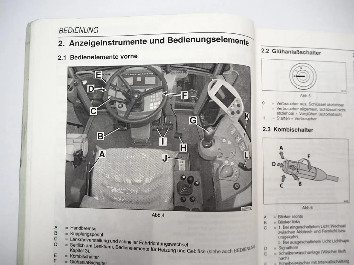 Fendt Farmer 409 410 411 412 Vario Betriebsanleitung Bedienung Wartung 2001