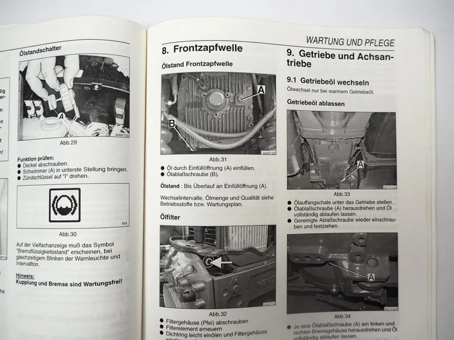 Fendt Farmer 409 410 411 412 Vario Betriebsanleitung Bedienung Wartung 2001