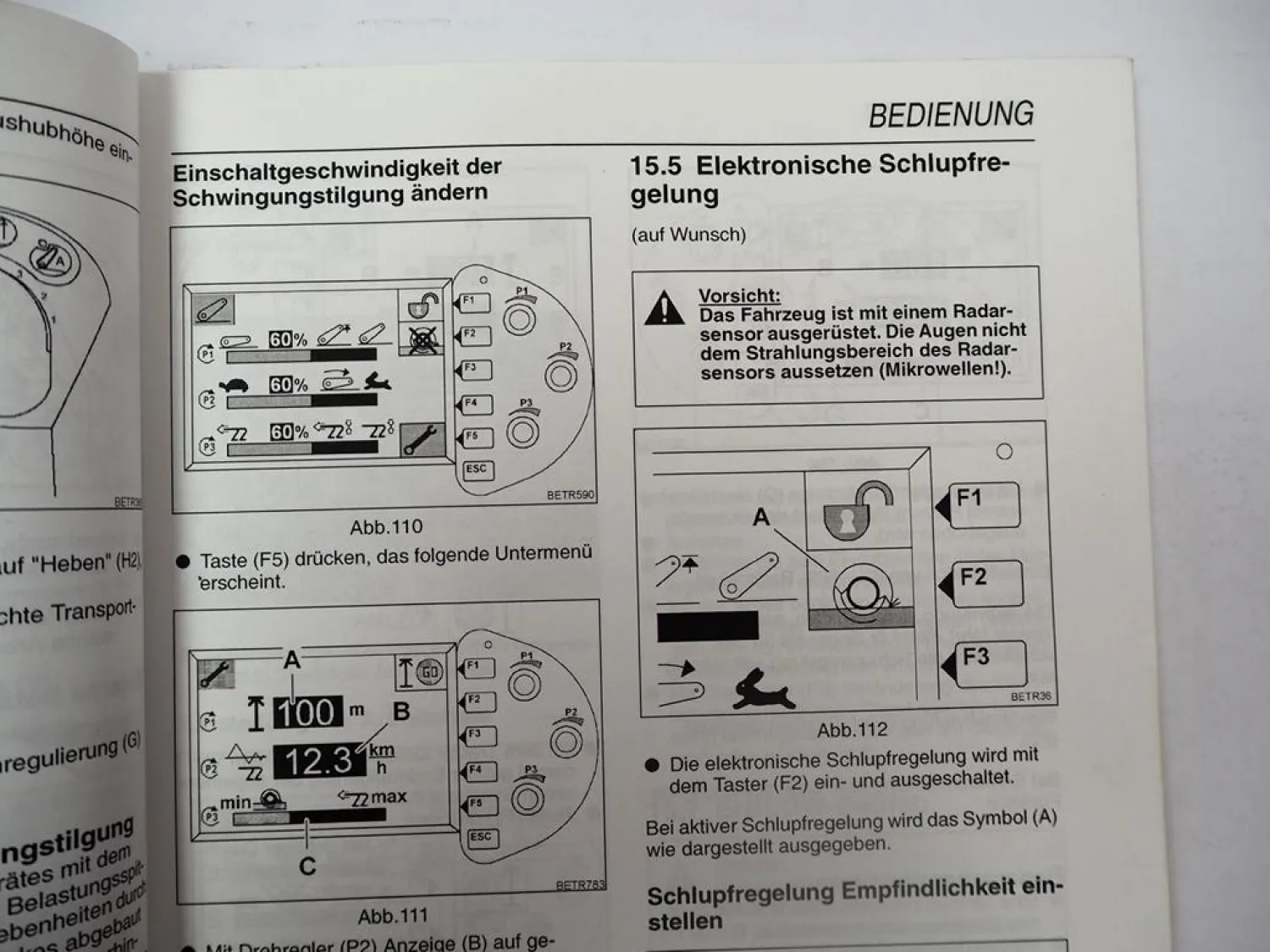 Fendt Farmer 409 410 411 412 Vario Traktor Betriebsanleitung Bedienung 2001