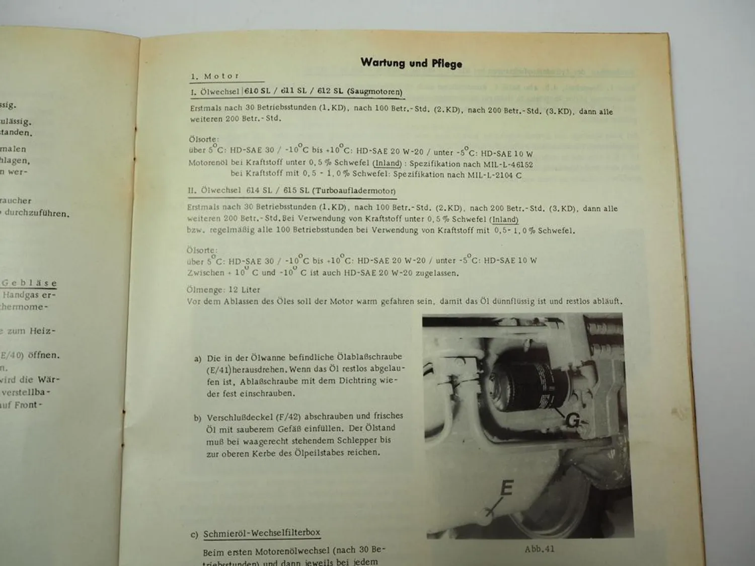 Fendt Favorit 610 611 612 614 615 SL Schlepper Betriebsanleitung Bedienung 1976