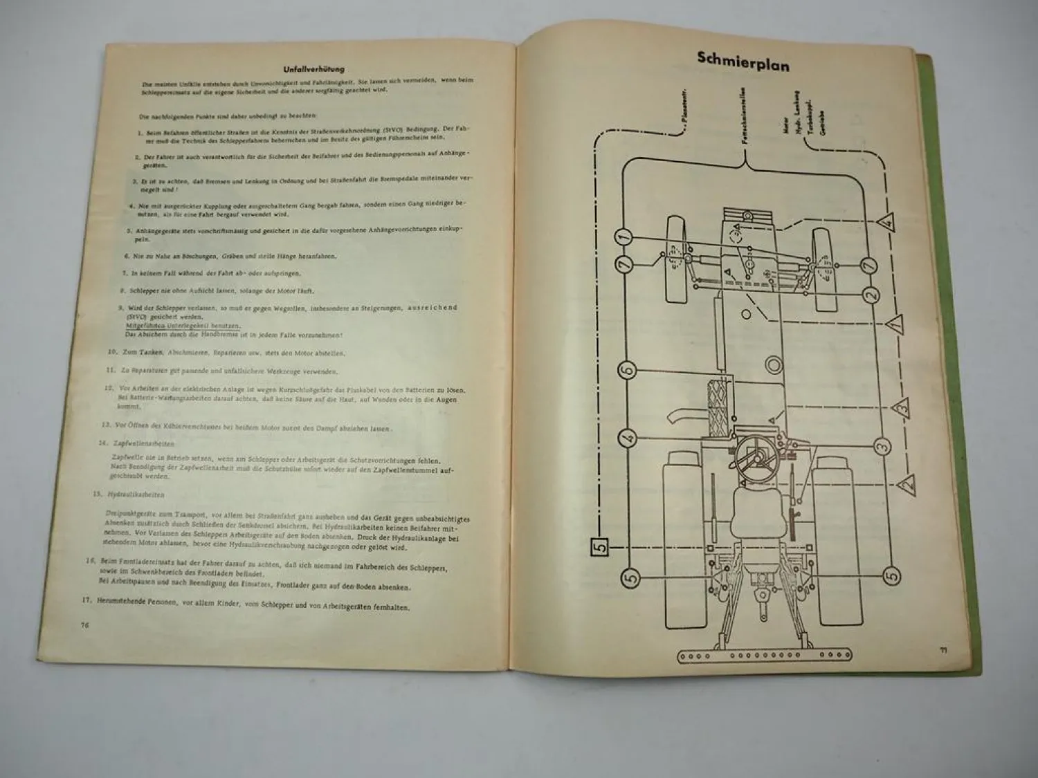 Fendt Favorit 610 611 612 S Schlepper Betriebsanleitung Bedienung 1972
