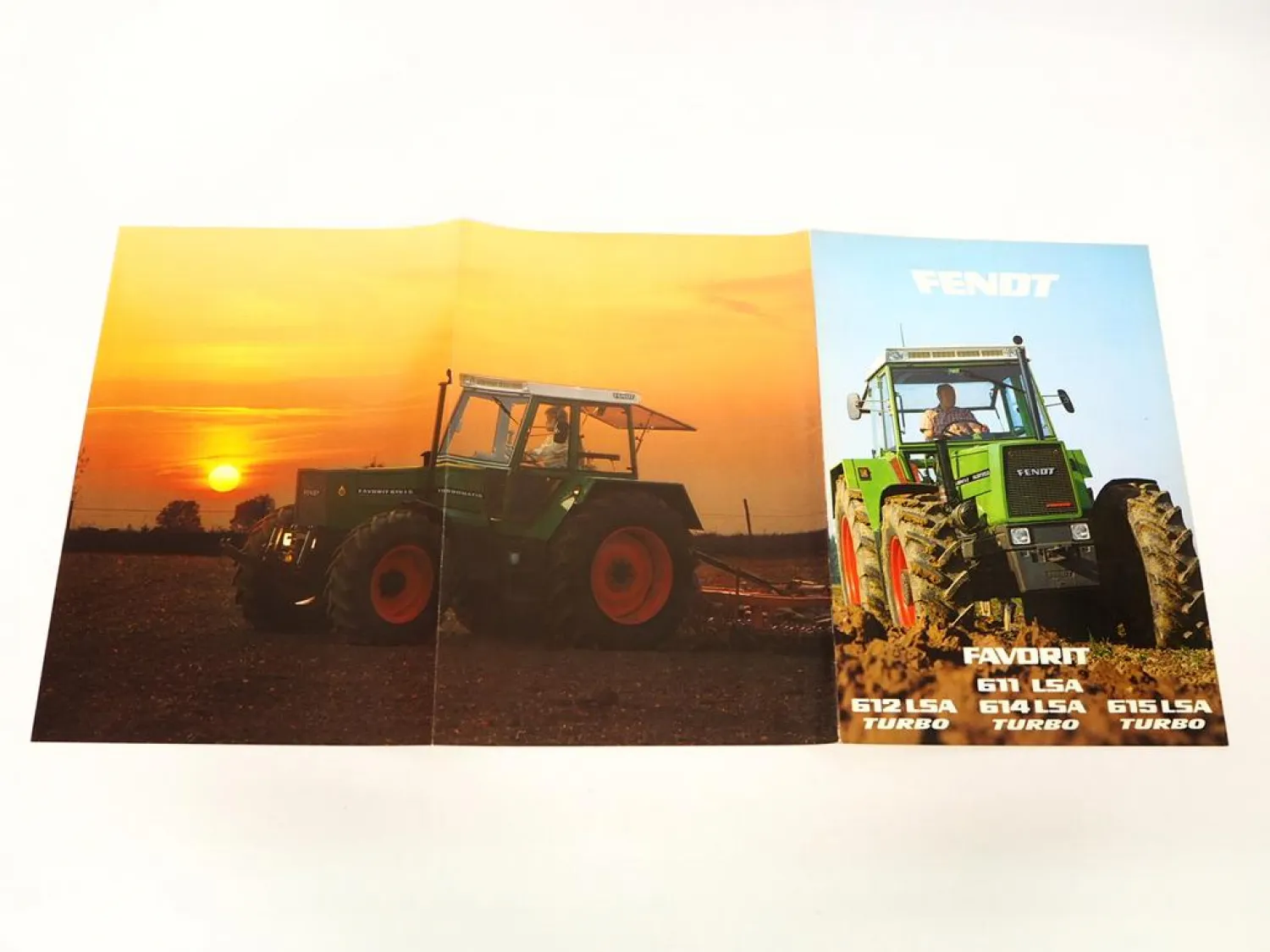 Fendt Favorit 611 612 614 615 LSA Traktor Prospekt mit technischen Daten ca. 1984