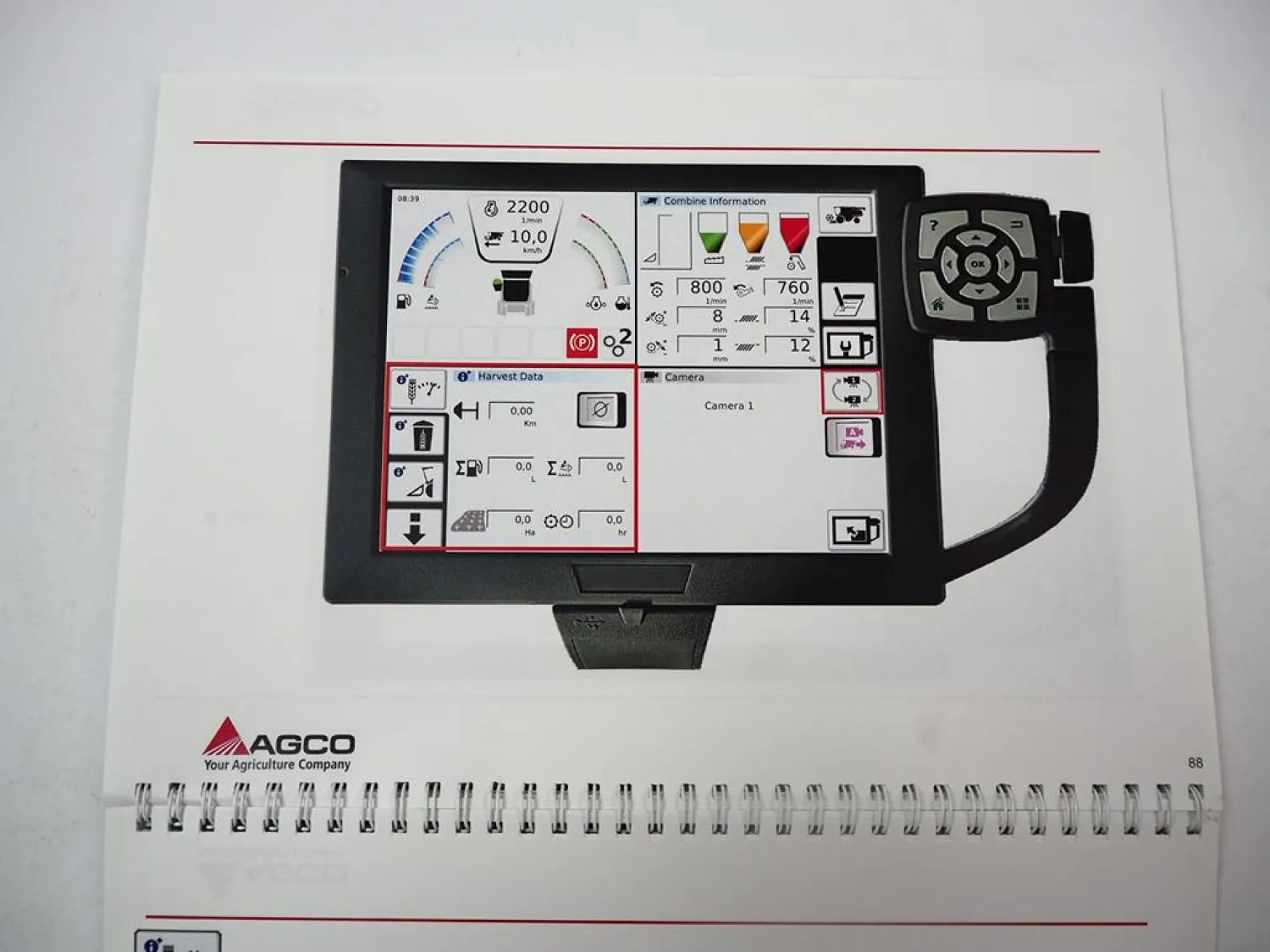 Fendt MF AGCO NT01 Terminal HighLine für Mähdrescher Schulungsunterlagen 2013