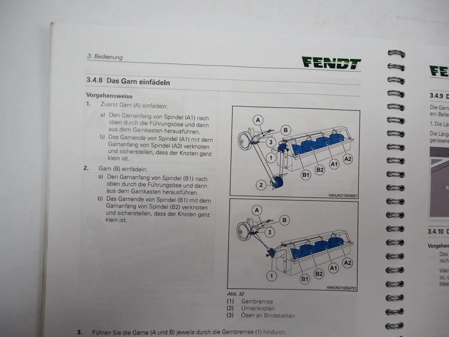 Fendt Rotana 130F Classic Master Xtra Ballenpresse Betriebsanleitung 2018