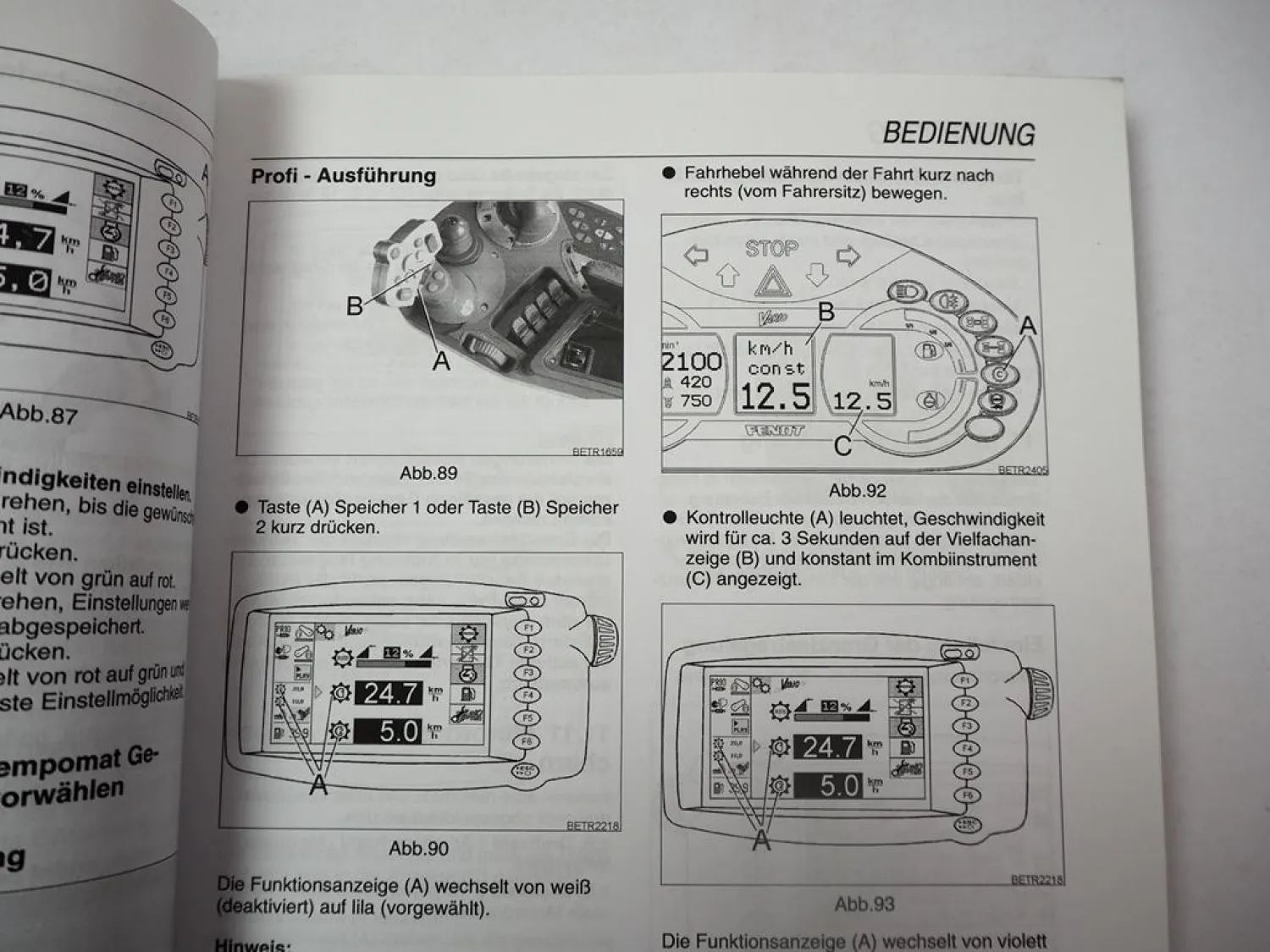 Fendt Vario 922 924 927 930 933 936 Betriebsanleitung Bedienung Wartung 2009