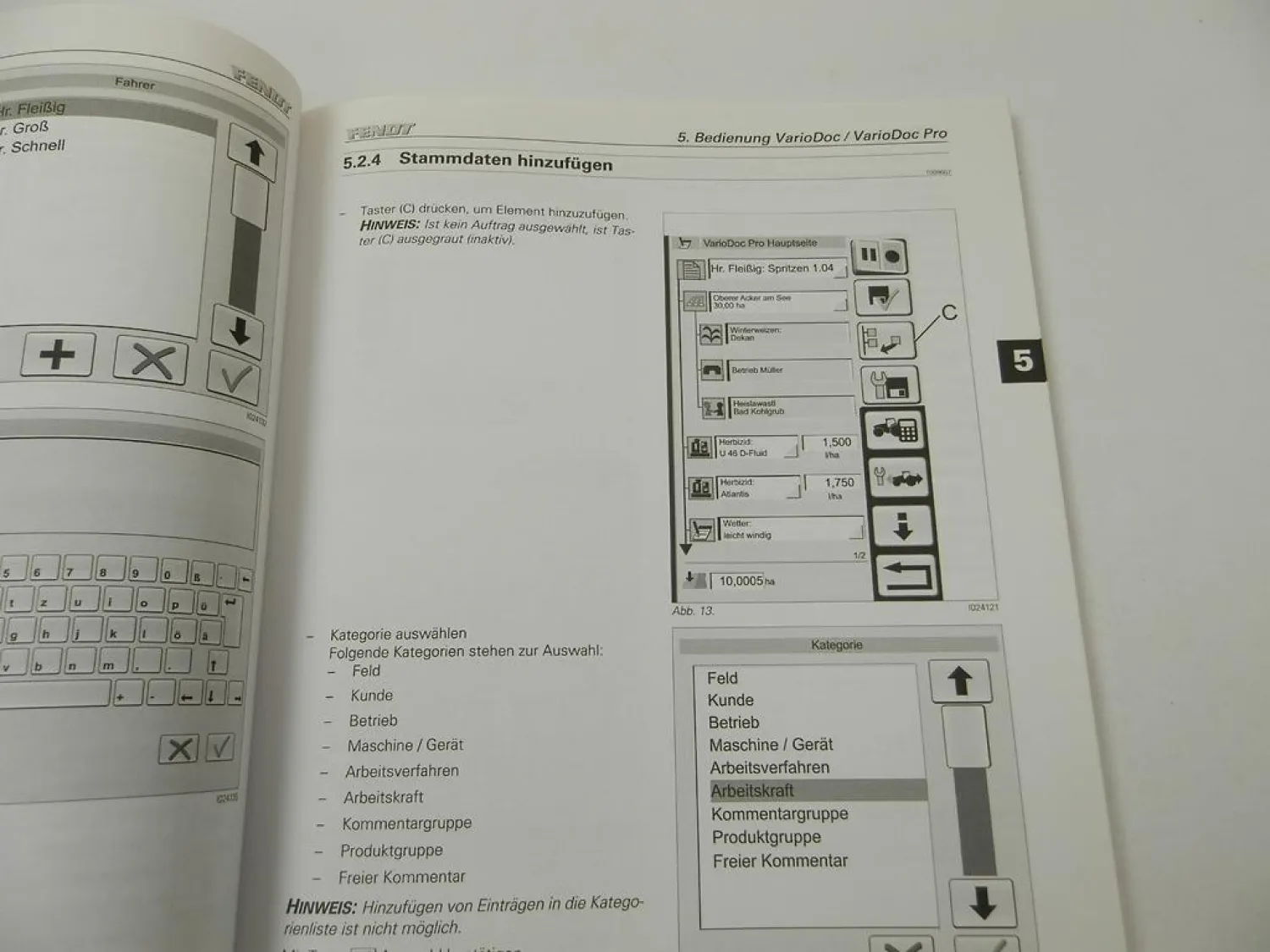 Fendt VarioDoc VarioGuide Betriebsanleitung Bedienungsanleitung 2011