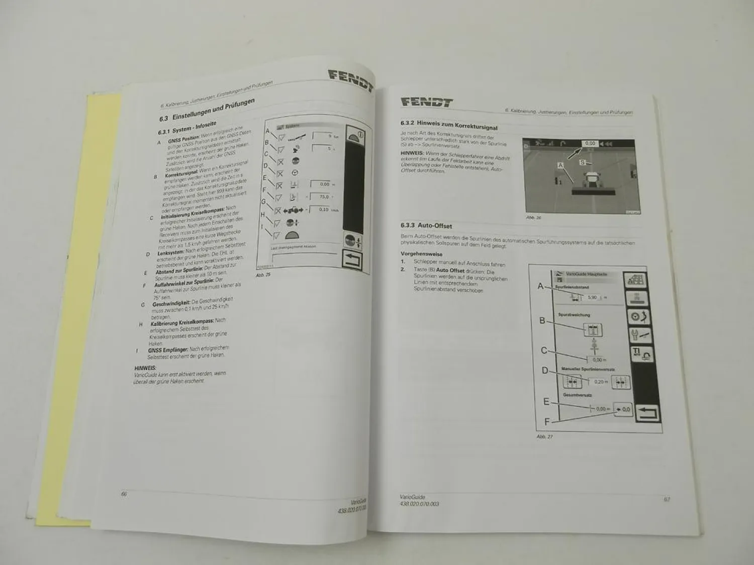 Fendt VarioGuide NovAtel Trimble Betriebsanleitung Bedienungsanleitung 2/2016