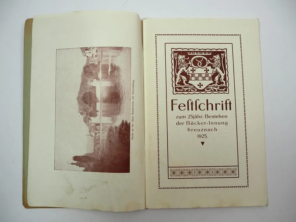 Festschrift 25 Jahre Bäcker Innung Bad Kreuznach Rheinland Pfalz 1925