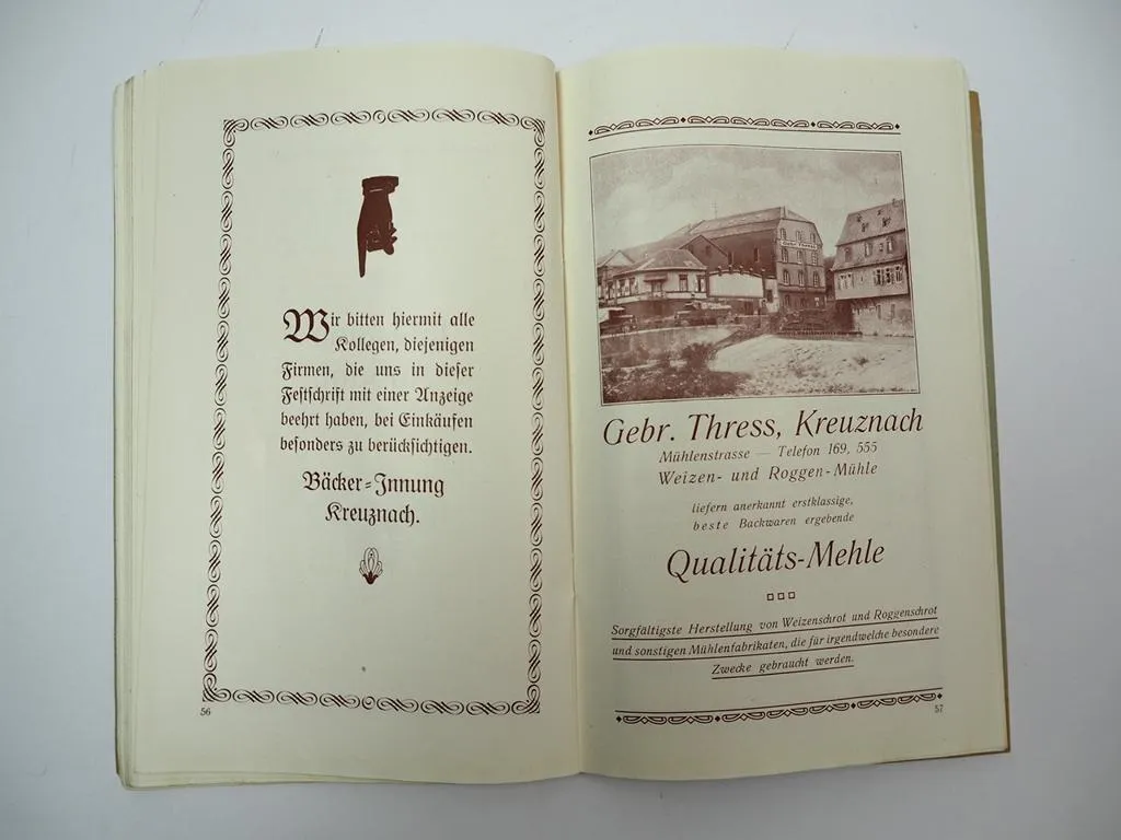 Festschrift 25 Jahre Bäcker Innung Bad Kreuznach Rheinland Pfalz 1925