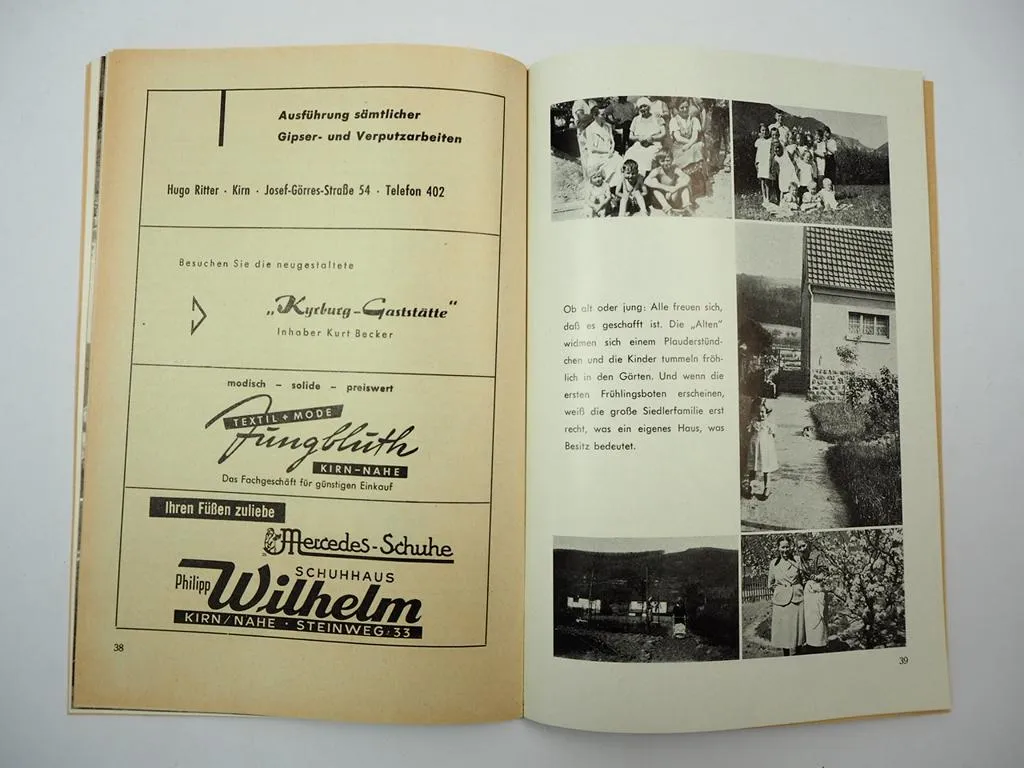 Festschrift 25 Jahre DSB Siedlergemeinschaft Kirn Nahe Rheinland Pfalz 1959