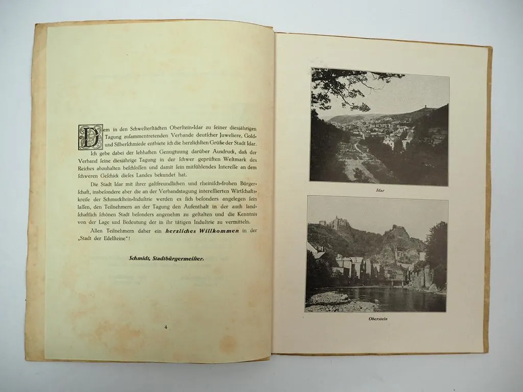 Festschrift 27. Tagung Reichsverband Deutscher Juweliere Idar Oberstein 1928