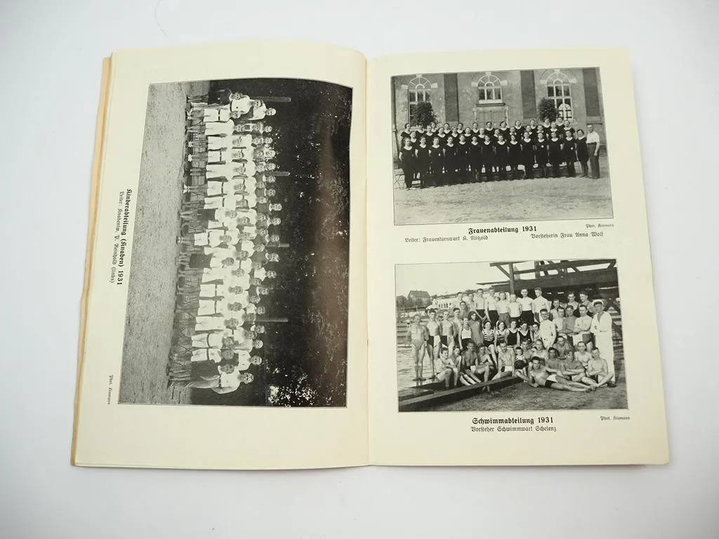 Festschrift 75 Jahre DT Turnverein 1856 - 1931 Hohenstein Ernstthal Schauturnen Jubilare Vereinsball