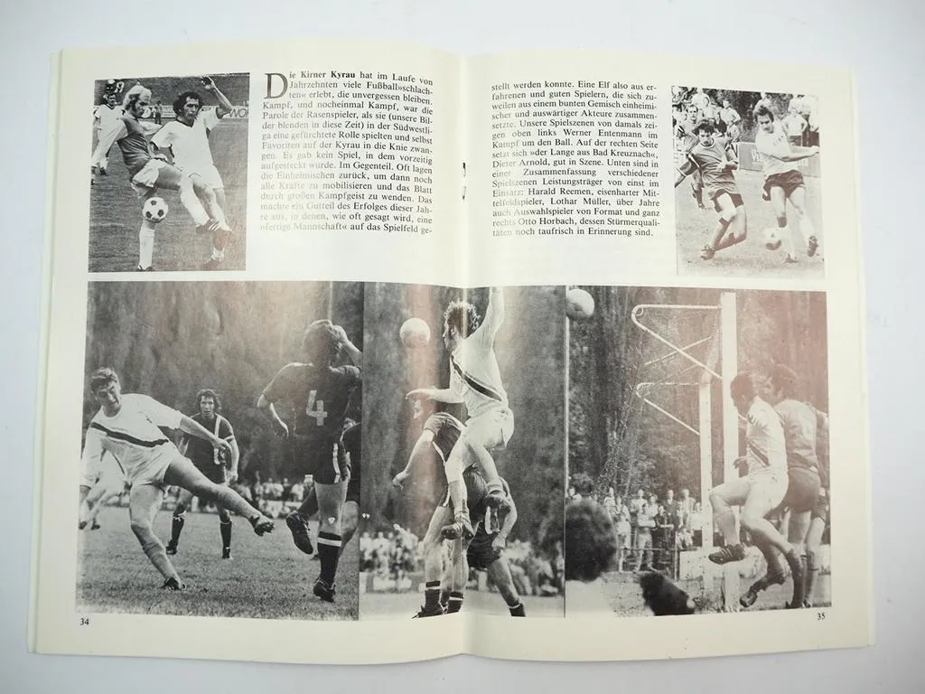 Festschrift Jubiläum Sportverein Fussball VfR07 Kirn Rheinland-Pfalz 1982