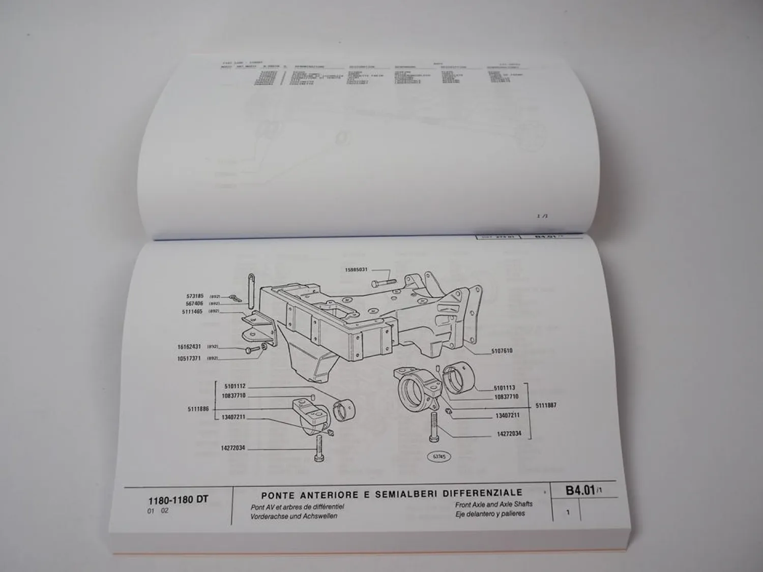 Fiat 1180 + DT Ersatzteilkatalog Traktor Teilekatalog 1979 Spare Parts Catalogue