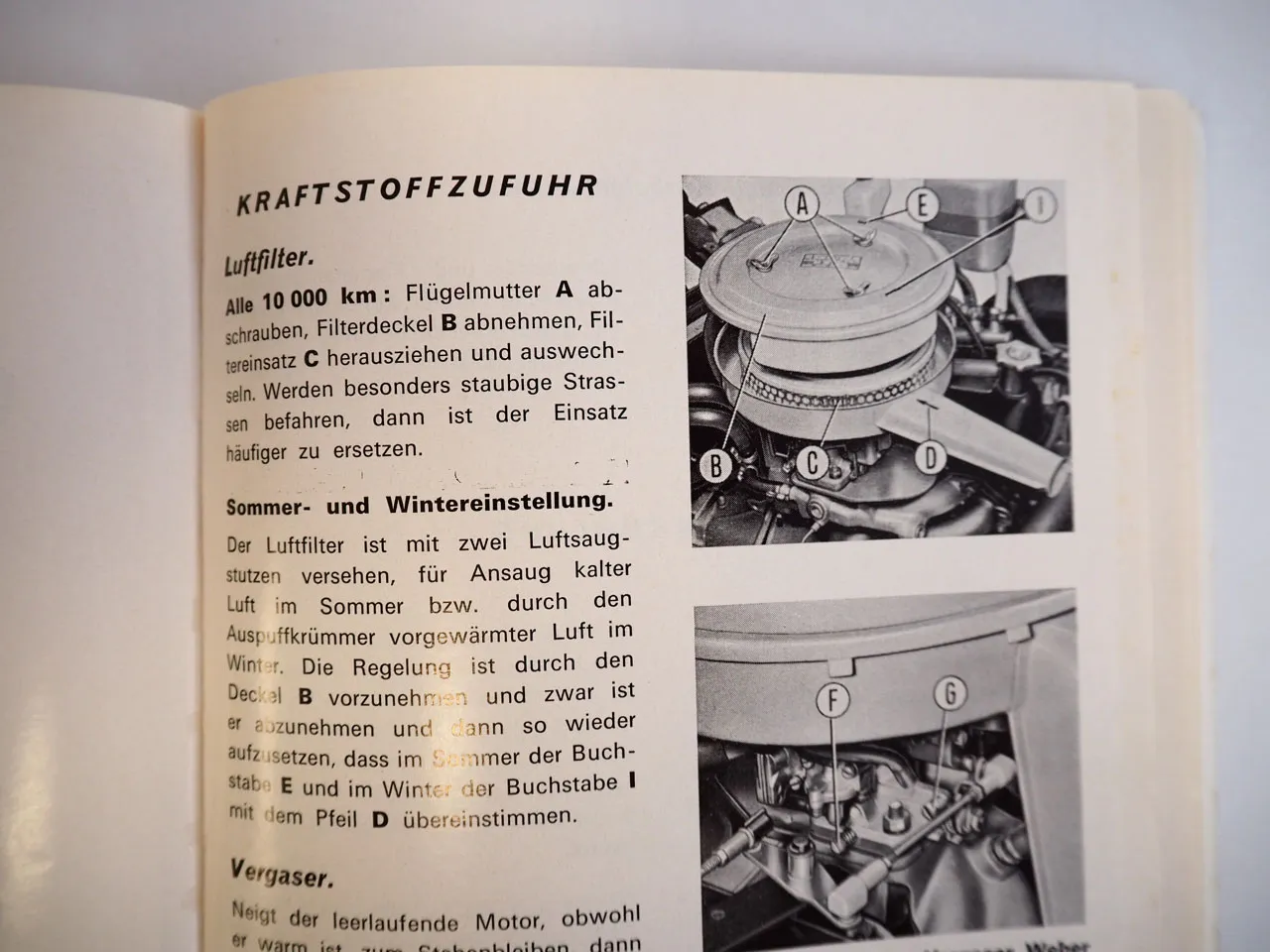 Fiat 124 Special PKW Betriebsanleitung Bedienungsanleitung 1969