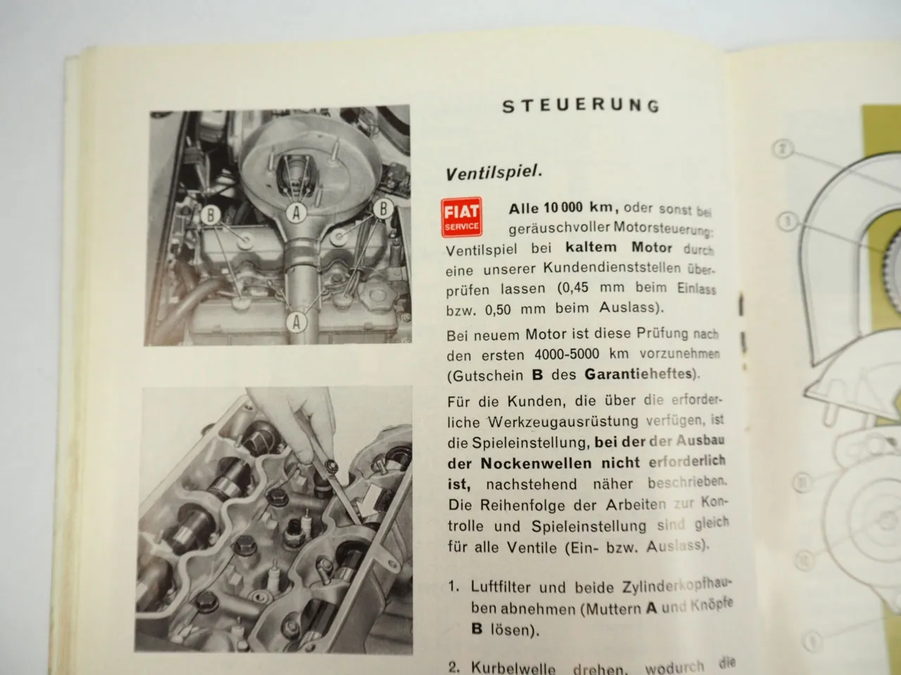 Fiat 125 PKW Betriebsanleitung Bedienungsanleitung 1968