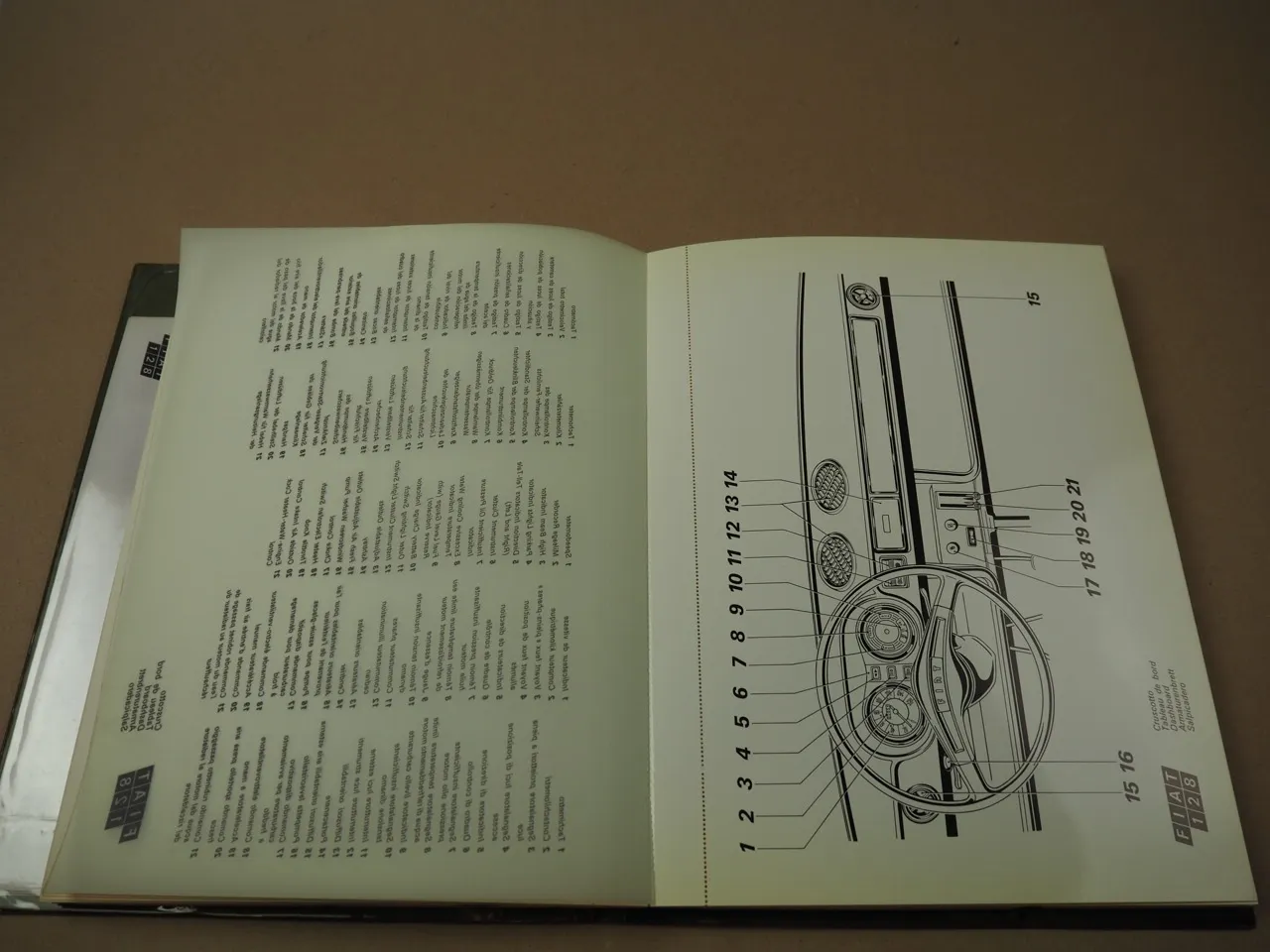 Fiat 128 Presseinfomation u. 7 Pressefotos 1969