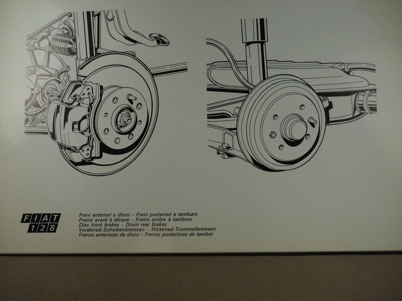 Fiat 128 Presseinfomation u. 7 Pressefotos 1969
