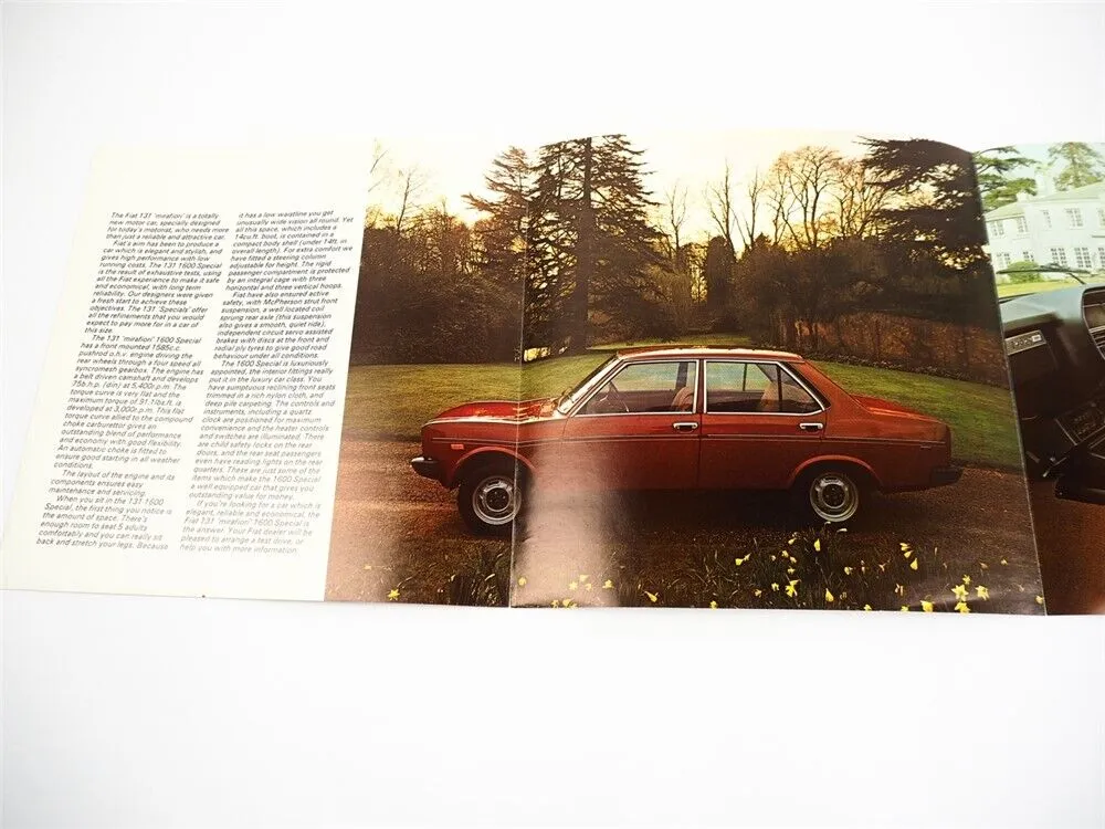 Fiat 131 mirafiori 1600 Special Car PKW Prospekt Brochure 1976