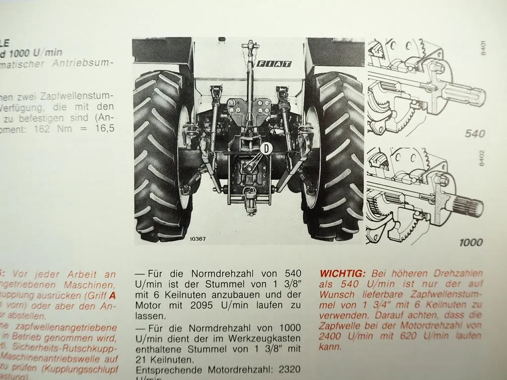 Fiat 1380 + DT Betriebsanleitung 1980