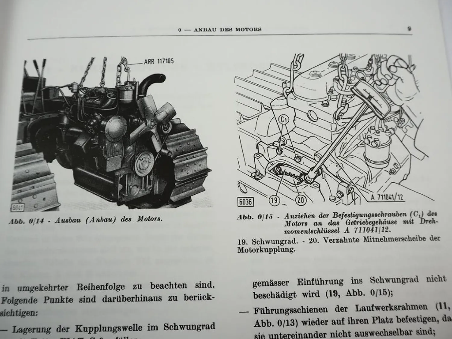 Fiat 250 255 550 555 Werkstatthandbuch 2 und 4 Zylinder Motor Reparaturanleitung