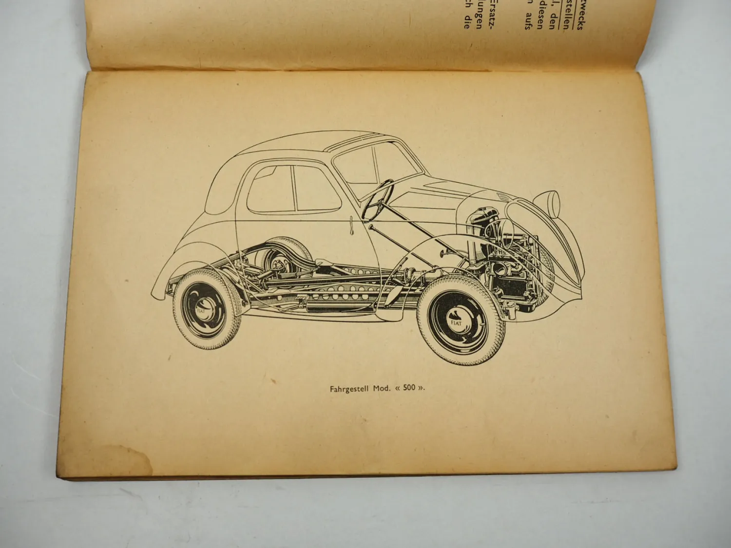 Fiat 500 Topolino PKW Betriebsanleitung Bedienungsanleitung Wartung 1940