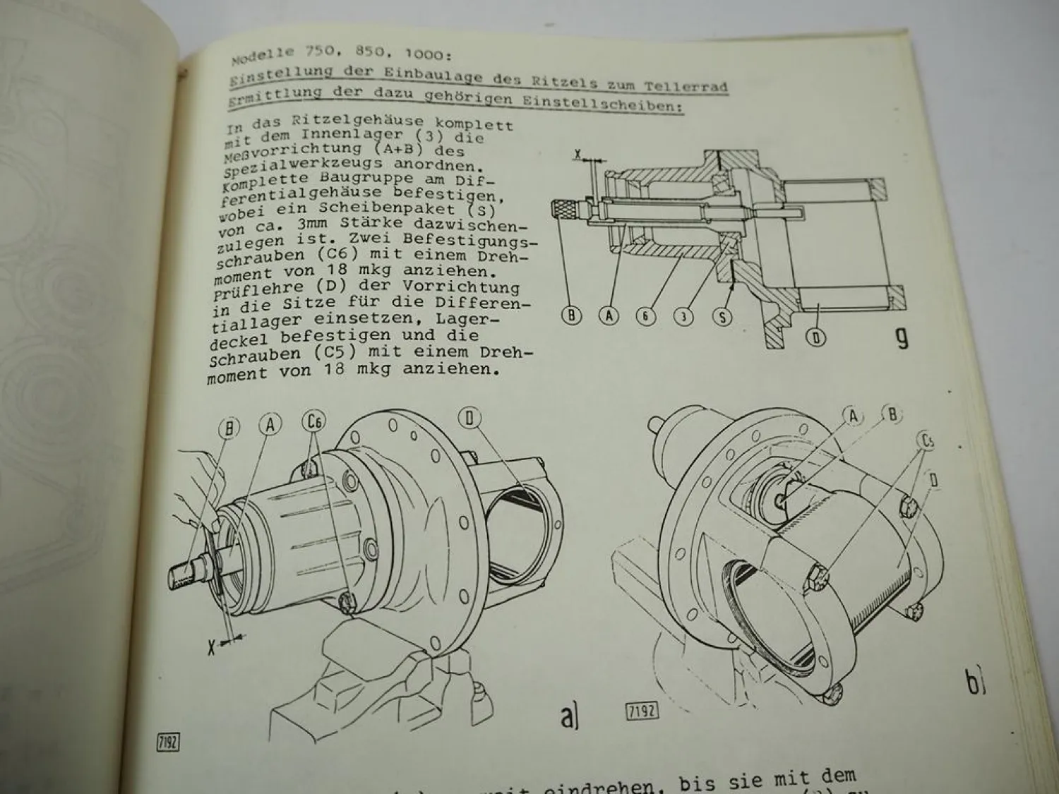 Fiat 750 850 1000 1300 / S / DT Schlepper Reparaturanleitung Werkstatthandbuch